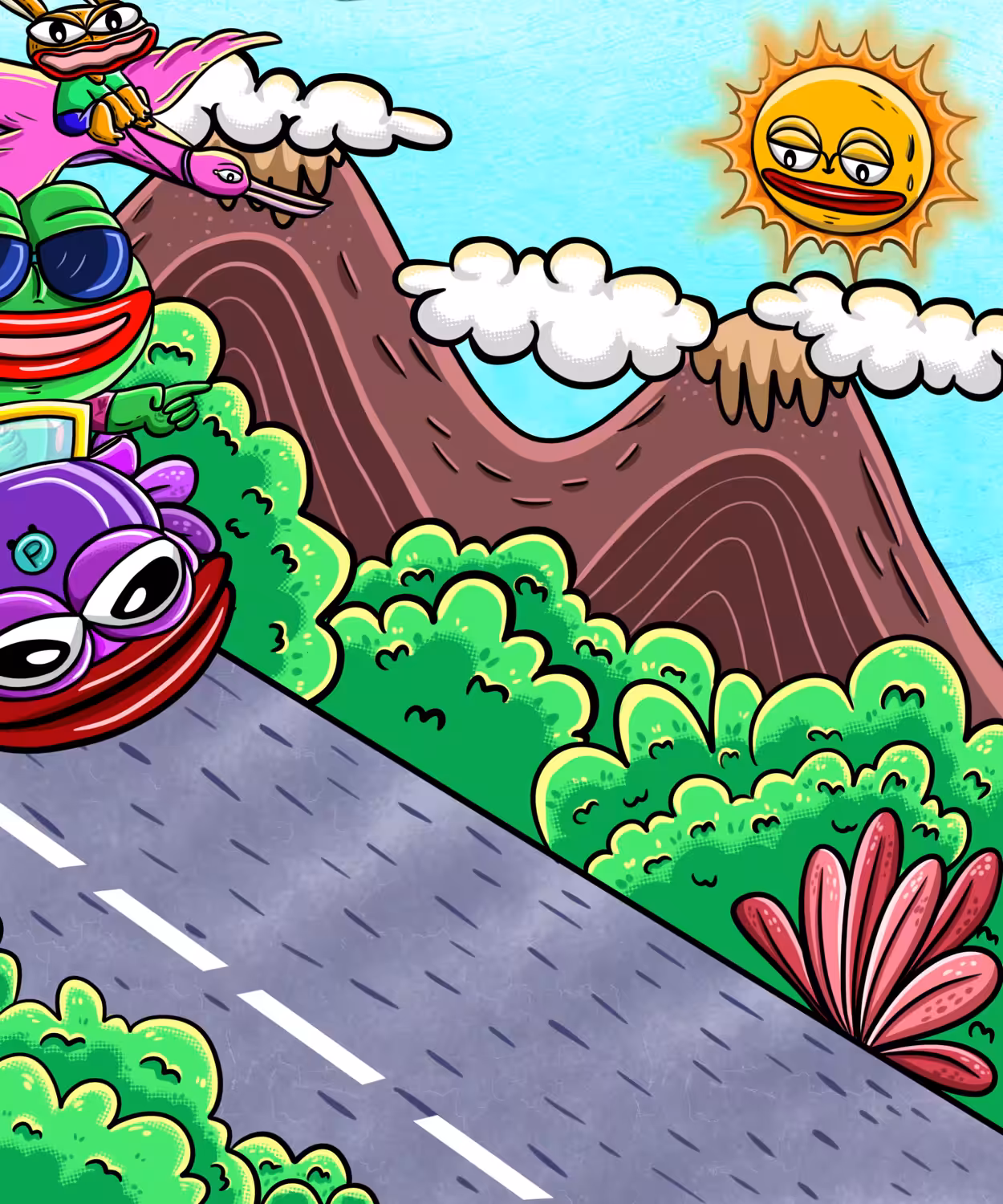 Pepe's journey🚙🐸