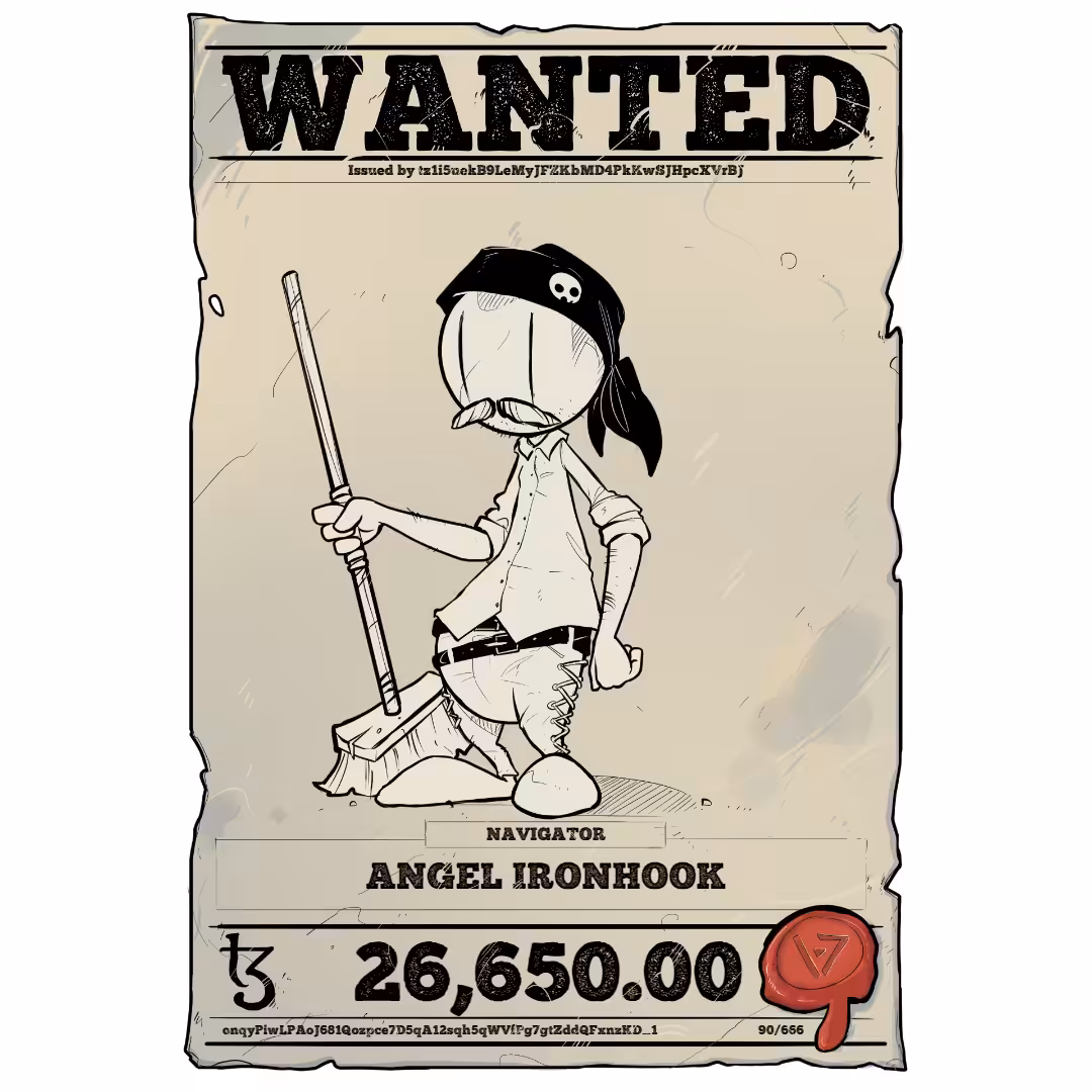 ANGEL IRONHOOK | TEZOS PIRATE 90/666