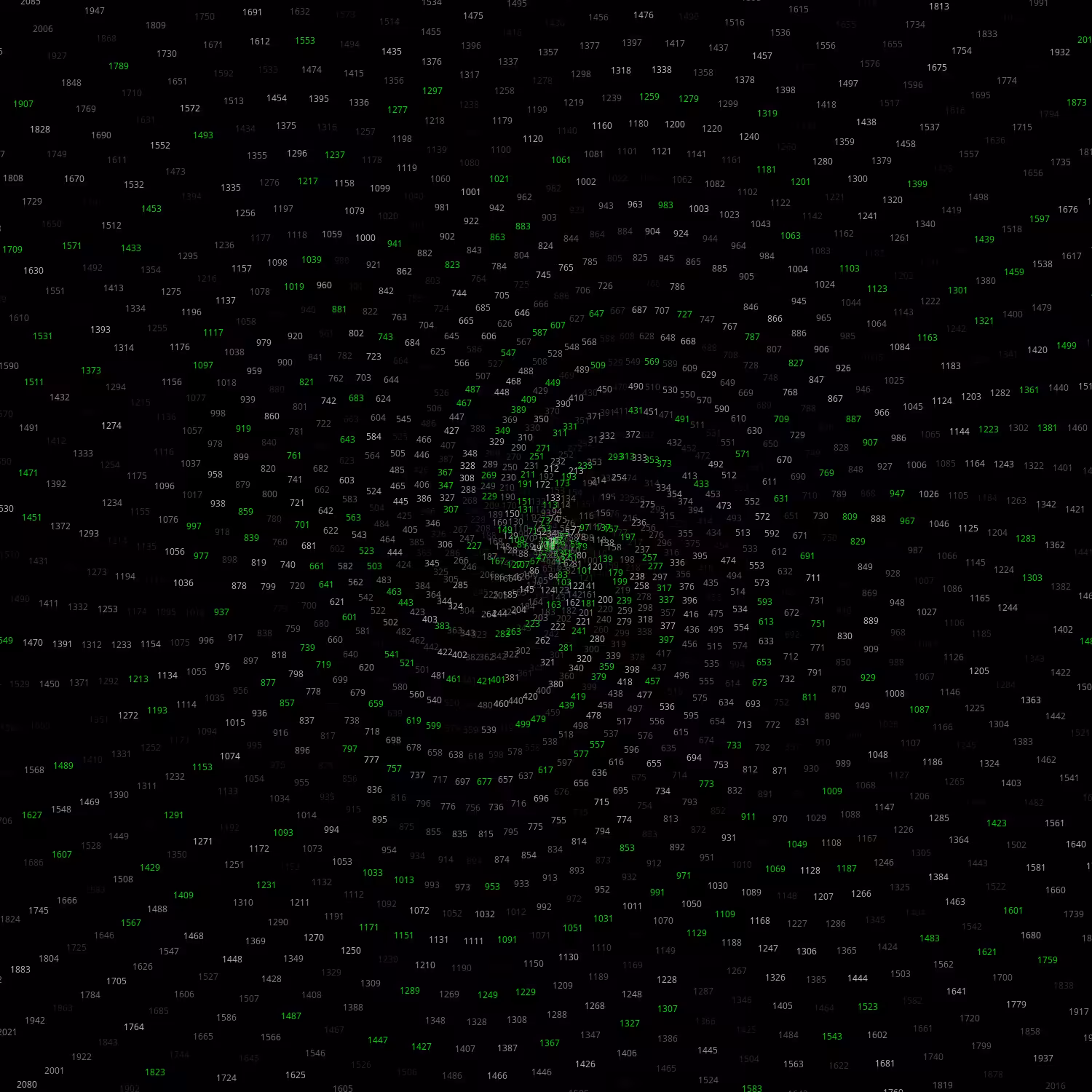 Polar Plot of Numbers #288