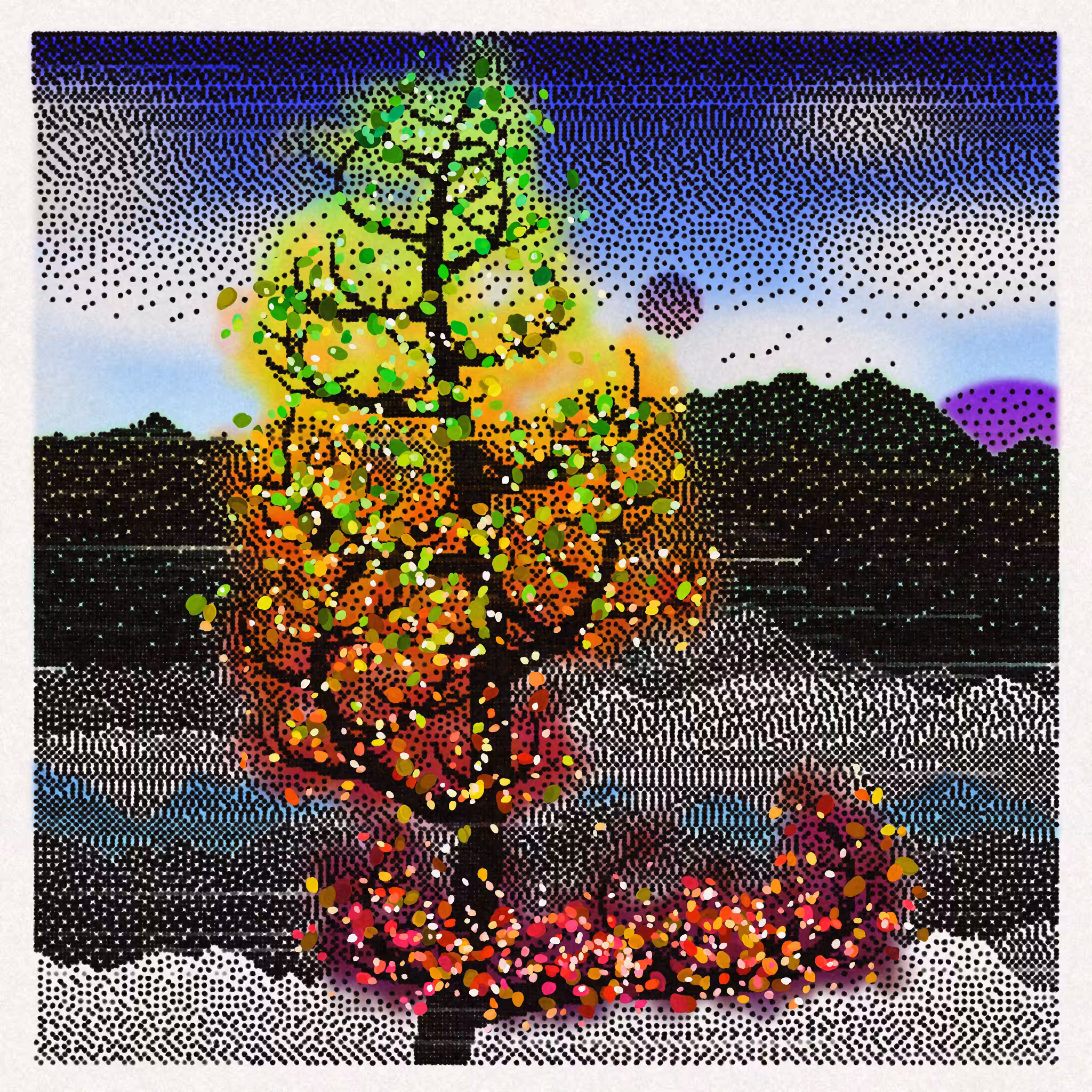 Dithered Branches #83