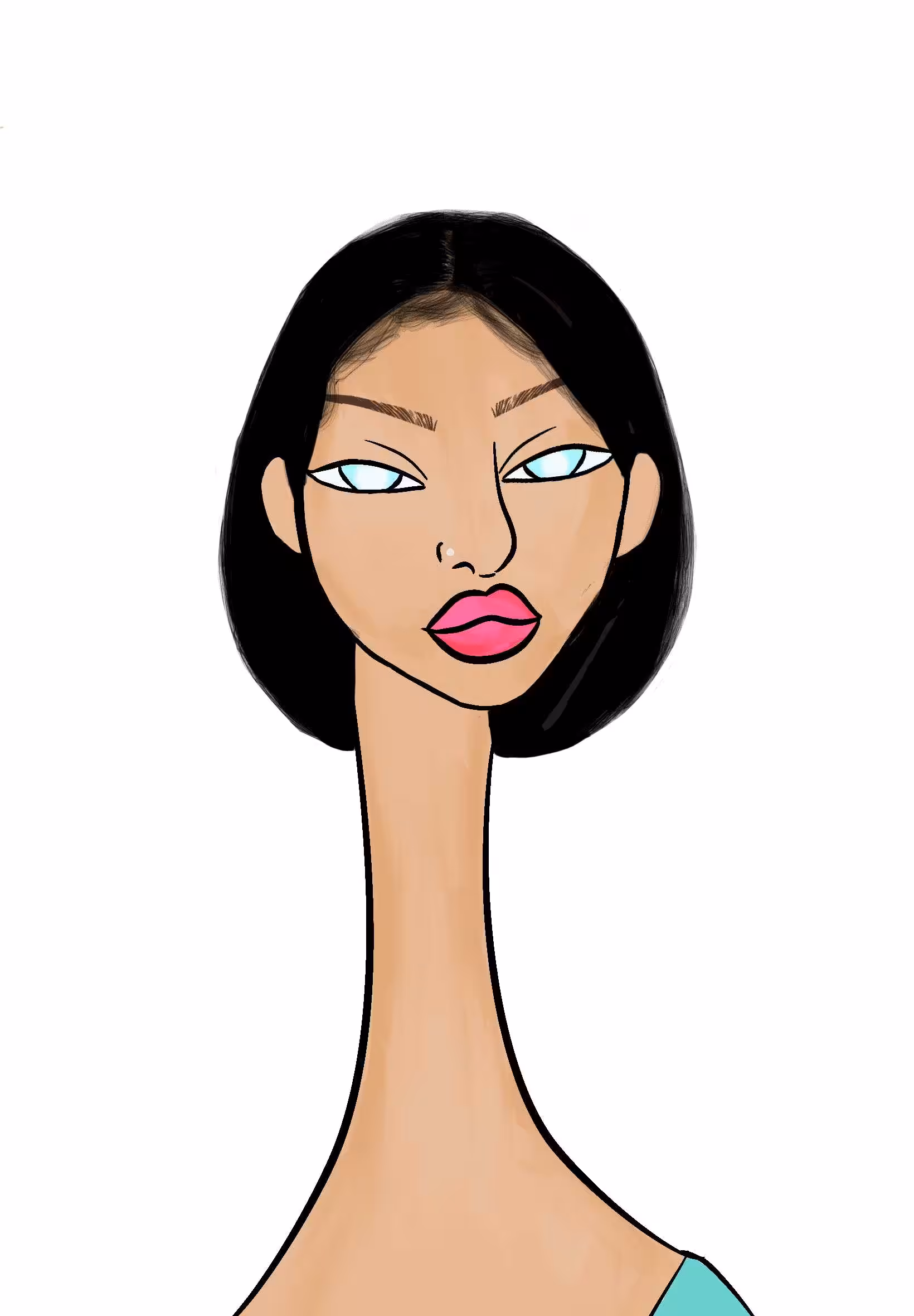 Long Neckie Ladies: Long Neckie Lady #1085