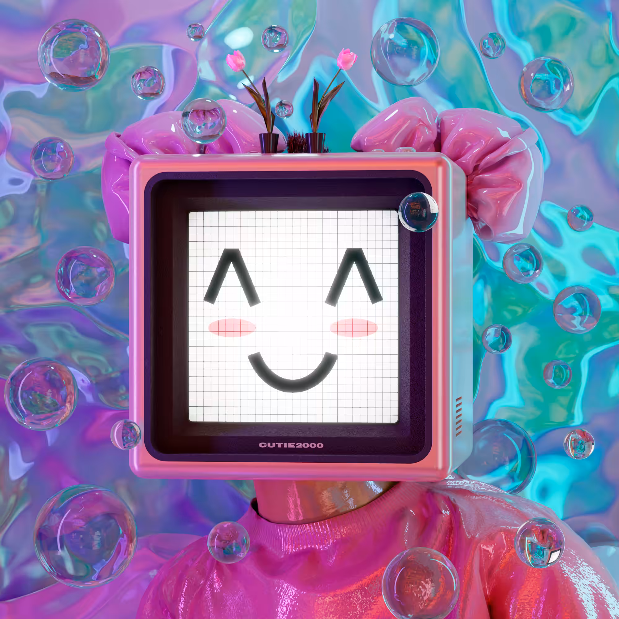 CUTE TV-HEAD