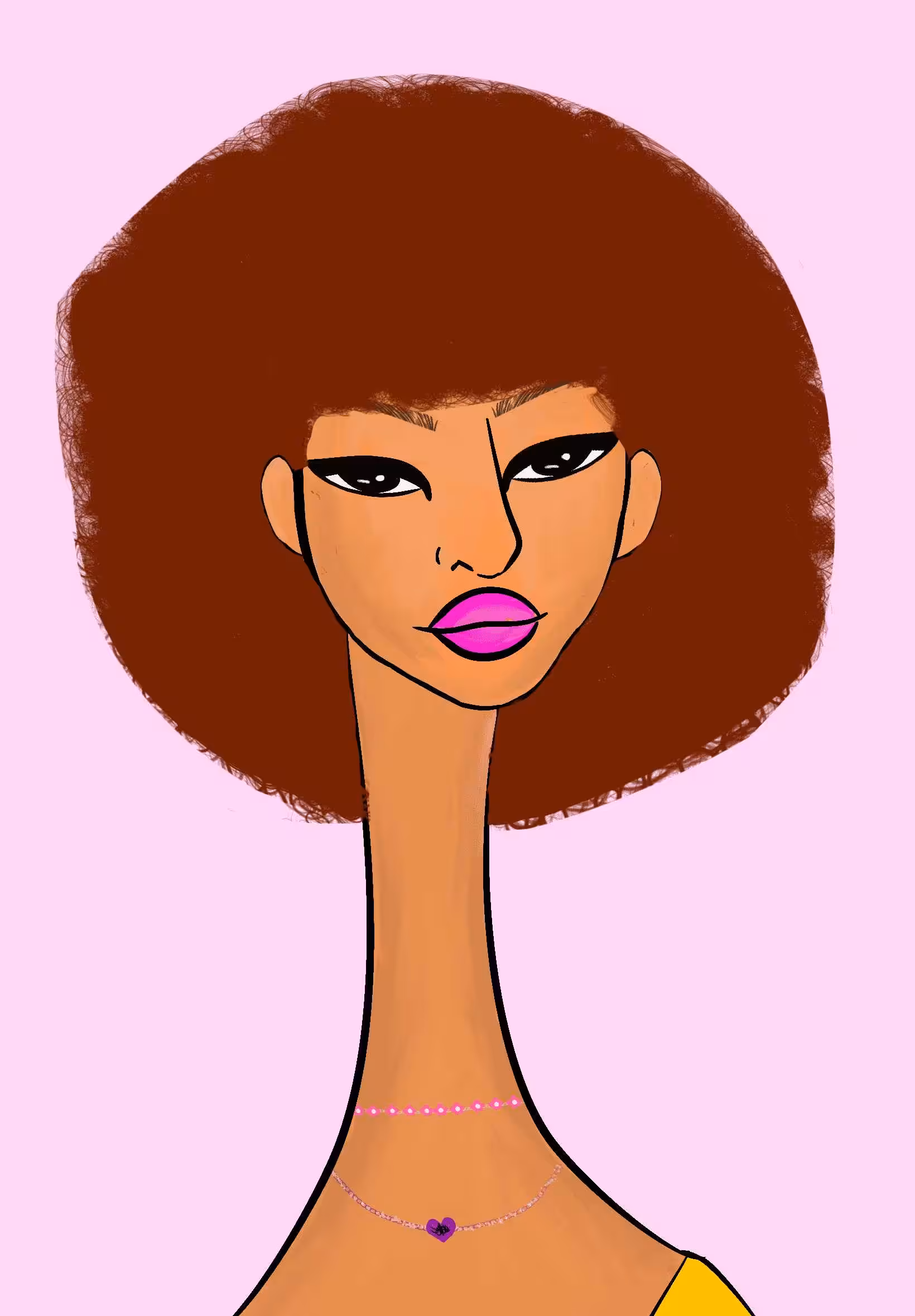 Long Neckie Lady #2050