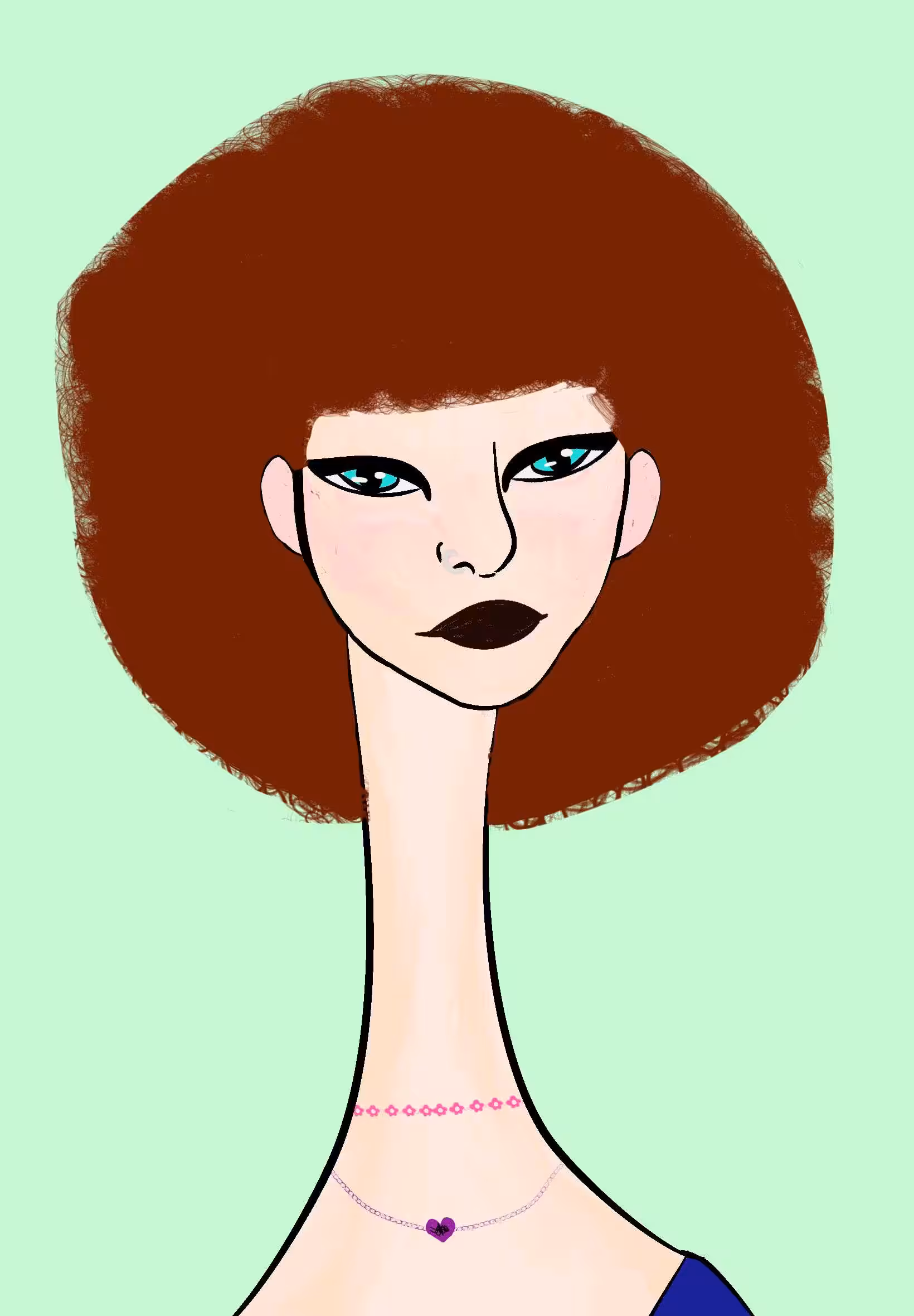 Long Neckie Lady #1892