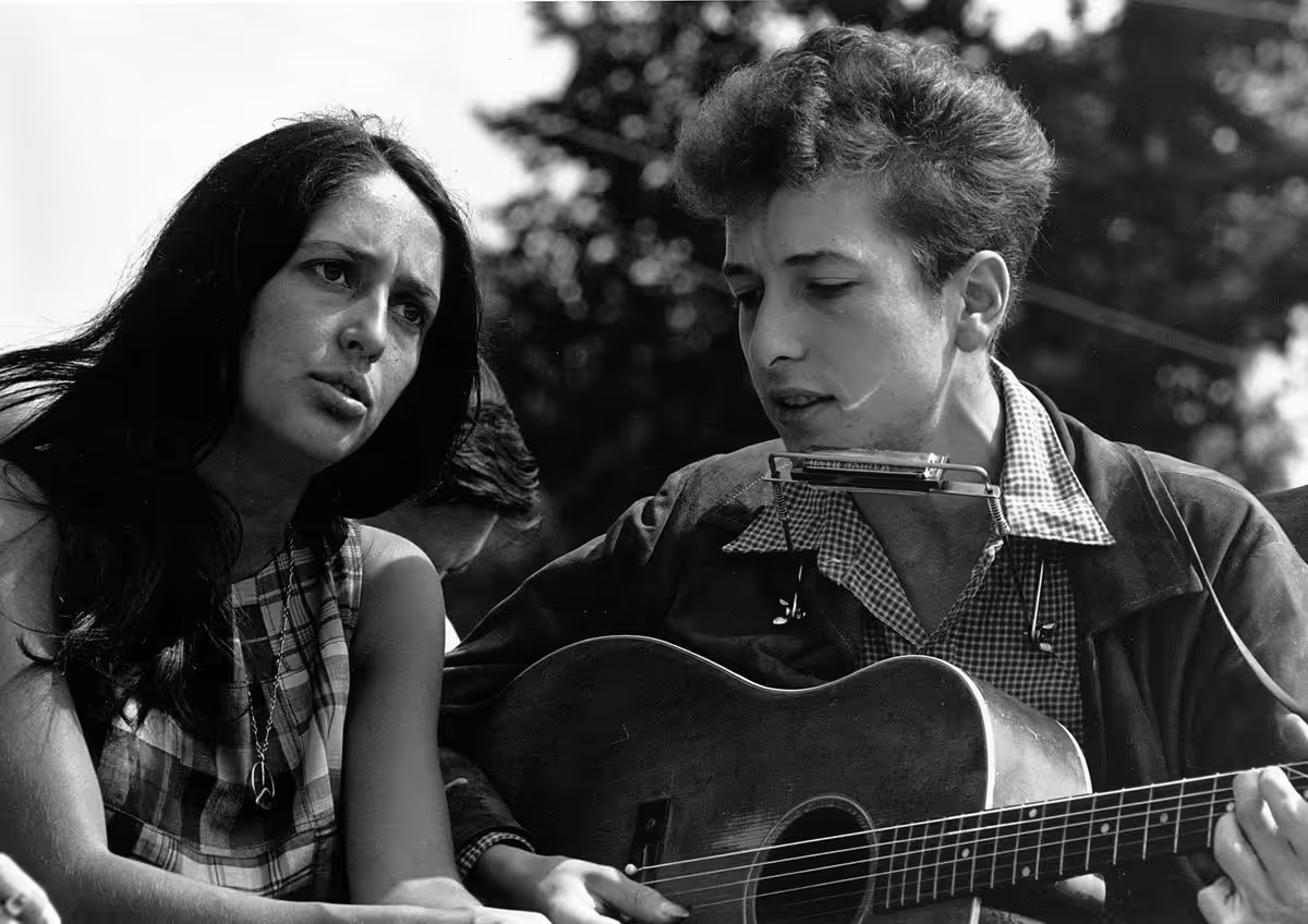  Joan Baez und Bob Dylan