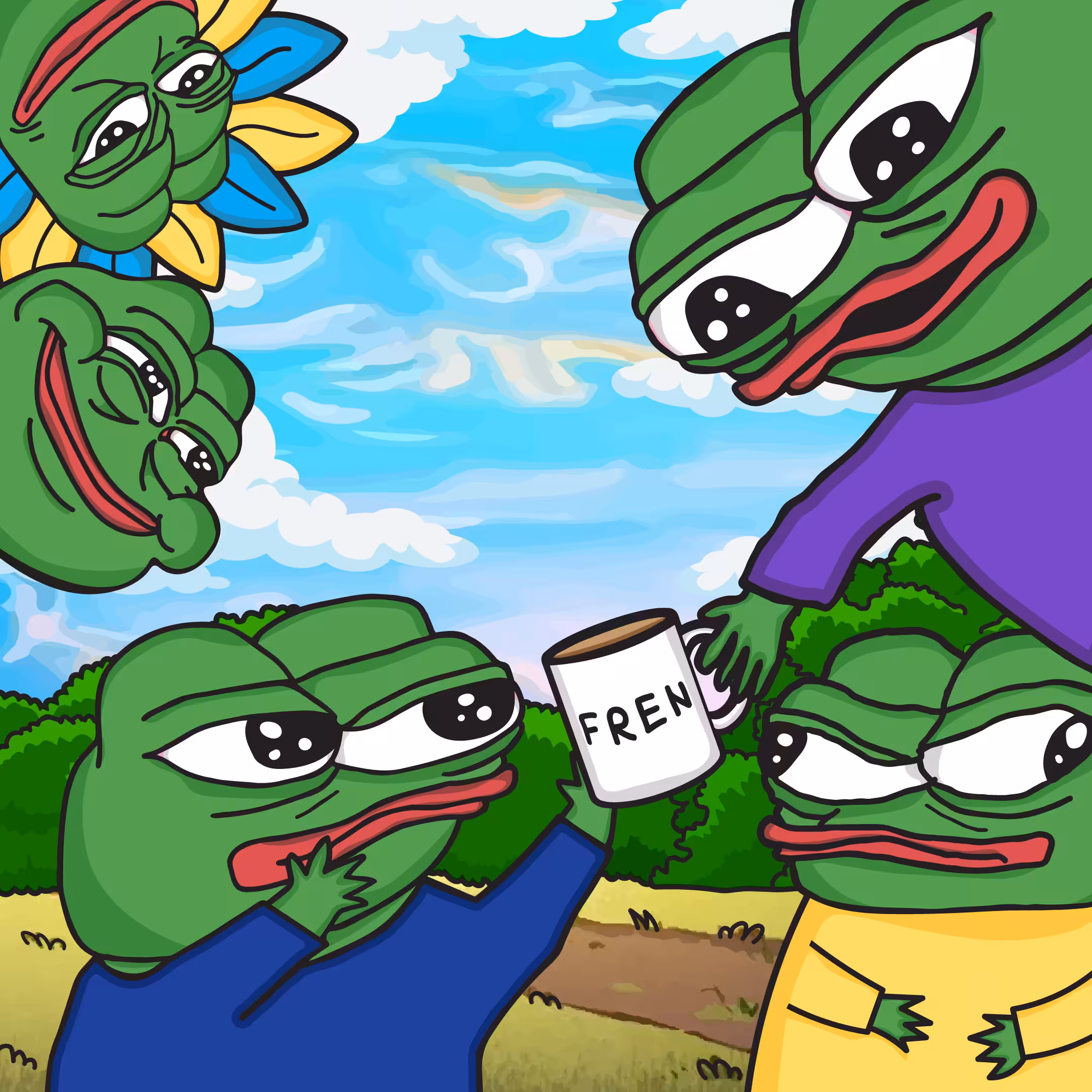 Morning, Coffee, Frens