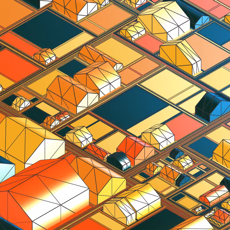 Geometric city #80
