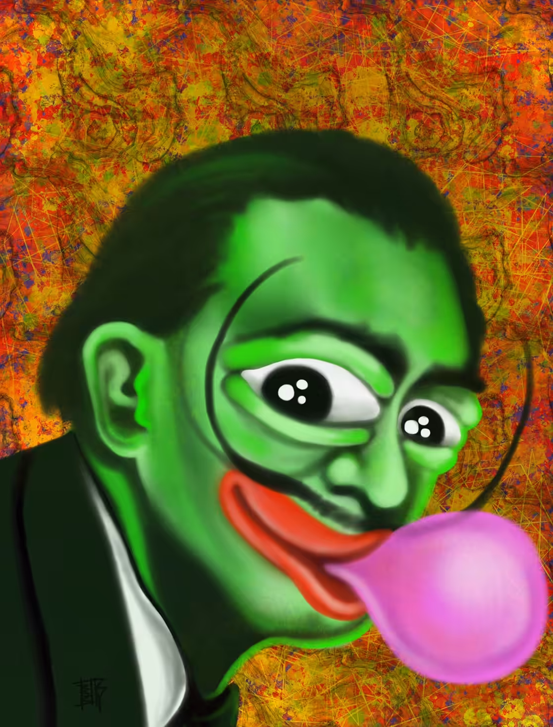 ✨🐸 PEPE   DALI  (KISS)😘🐸