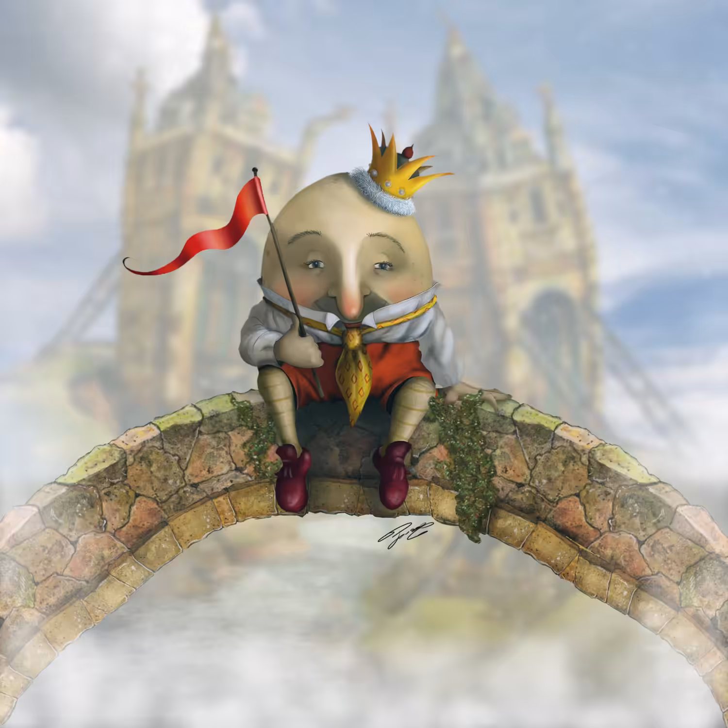 Sitting with Humpty