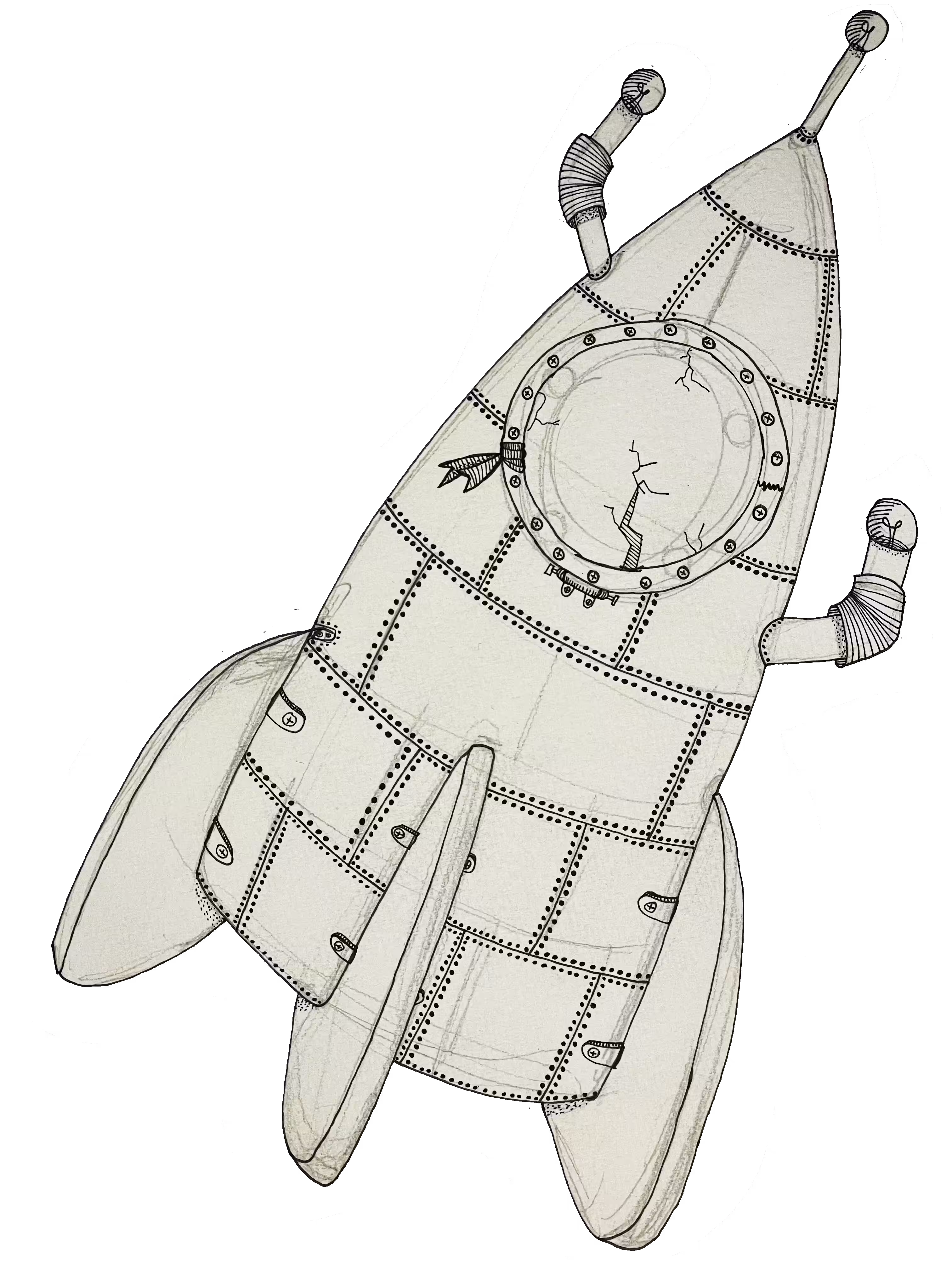 Mignonverse Assets: Rocket B&W