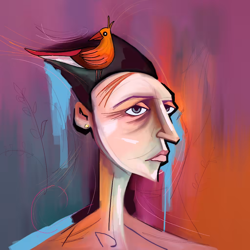 Bird on the head #2