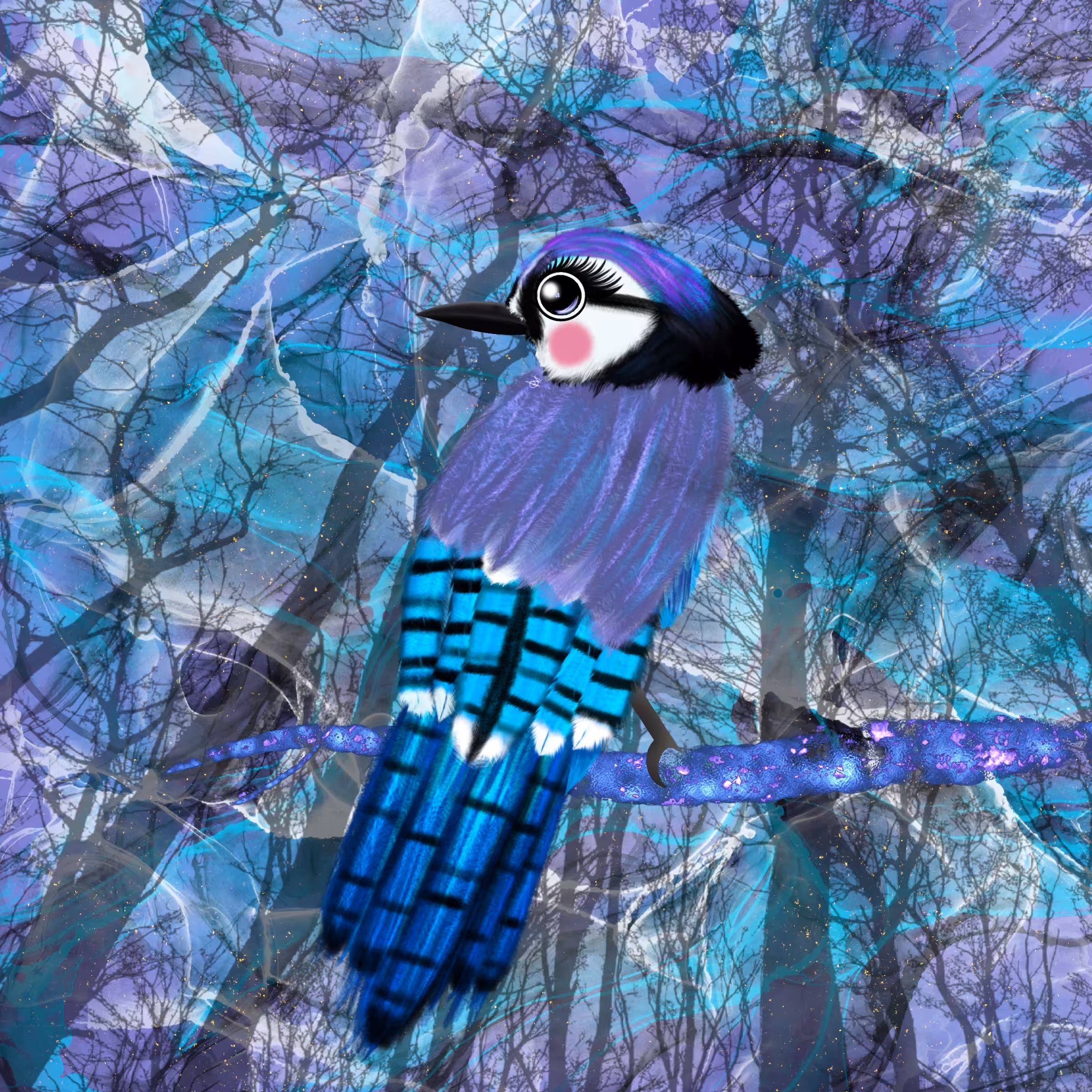 Magic Wing'SZ by Su: Blue Jay Bird