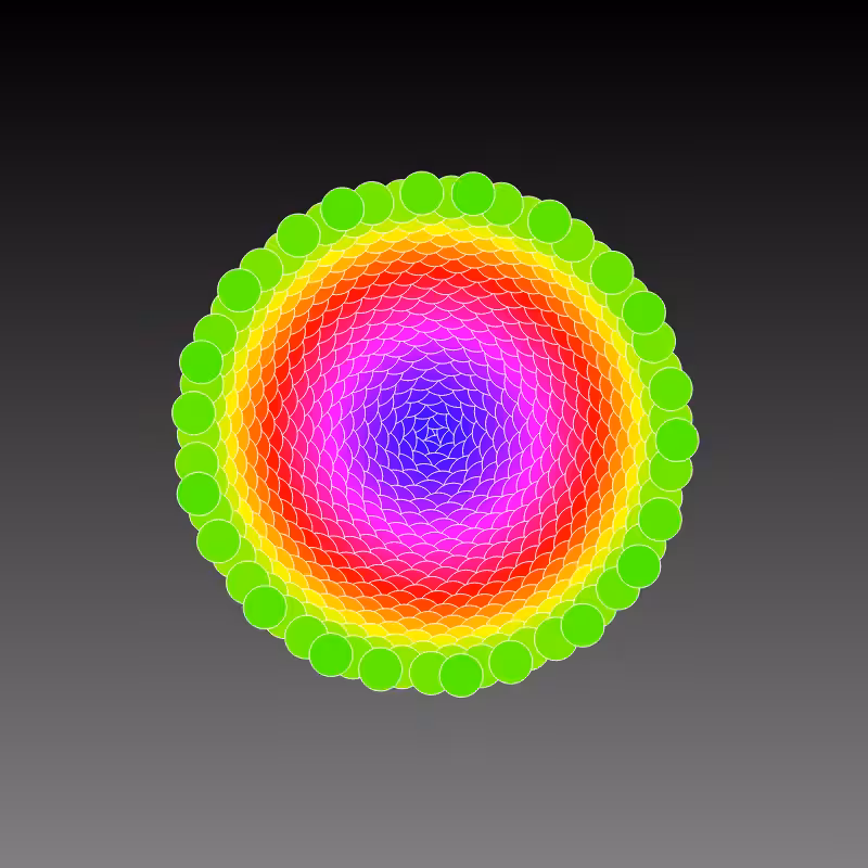 RAINBOW FLOWERS #66