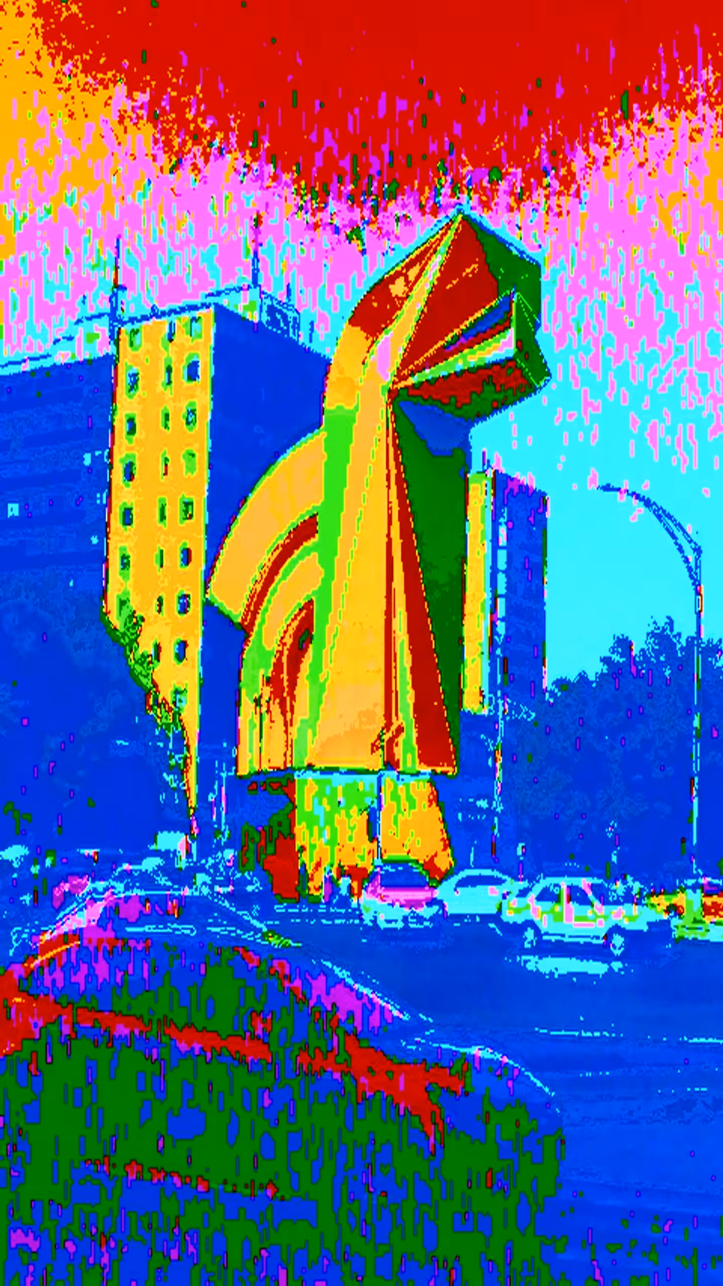 Enrique Carbajal's Cabeza de Caballo (El Caballito de Reforma), 1992 (Mutant Glitches Portrait)