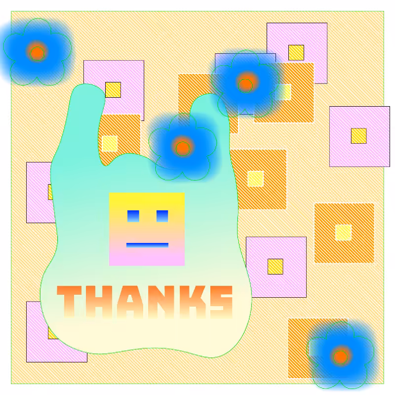 thanks bag and flowers #31