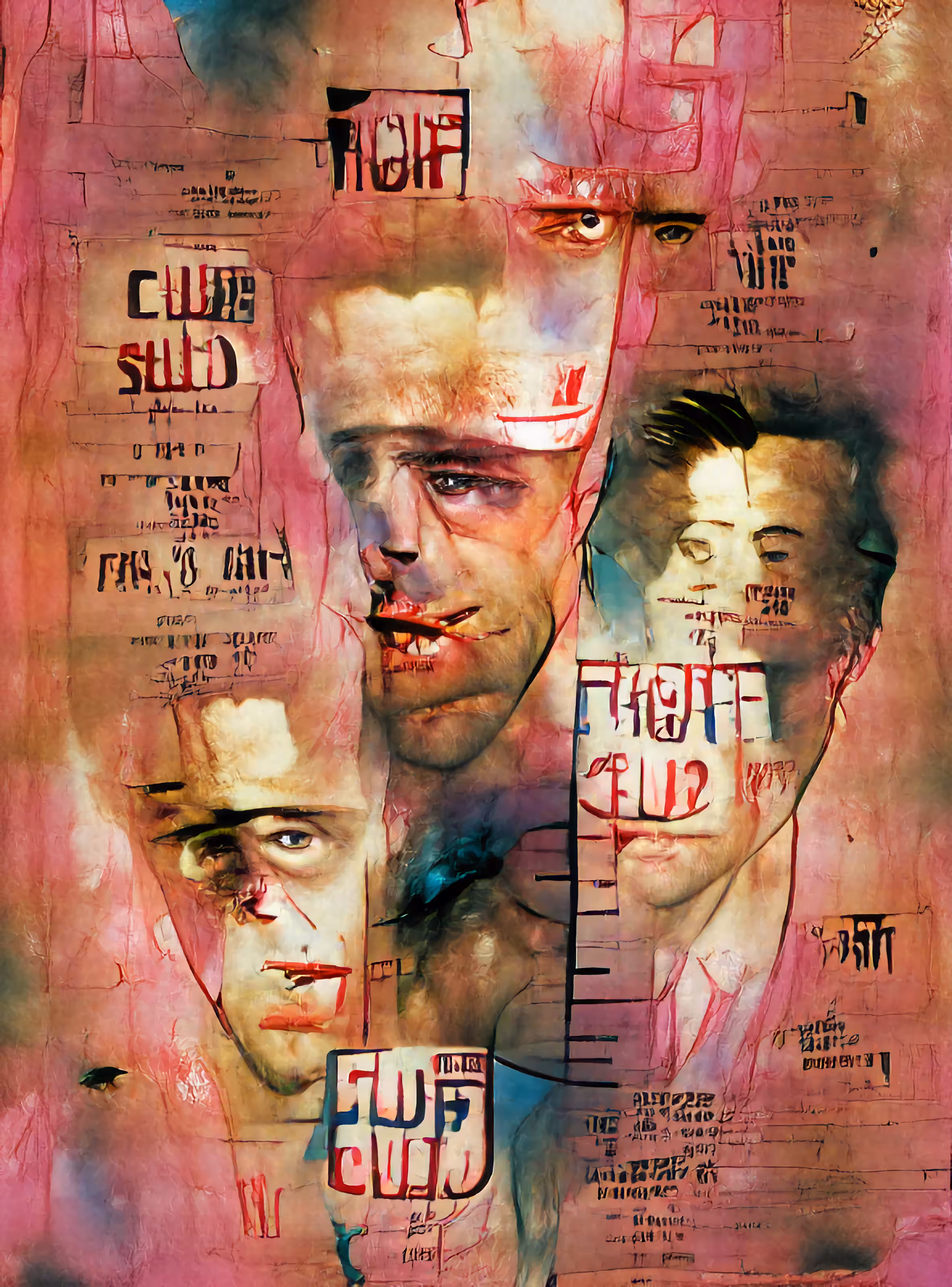 AI Fight Club Movie Poster #2