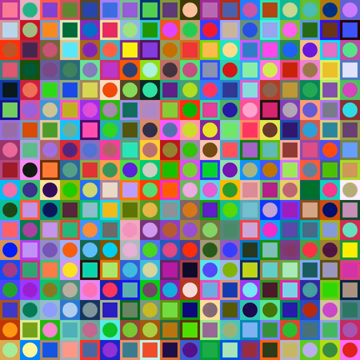 Square Dot Composition #108