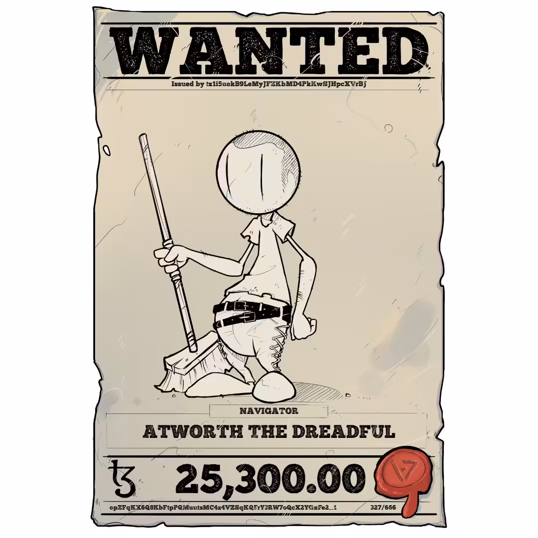 ATWORTH THE DREADFUL | TEZOS PIRATE 327/666