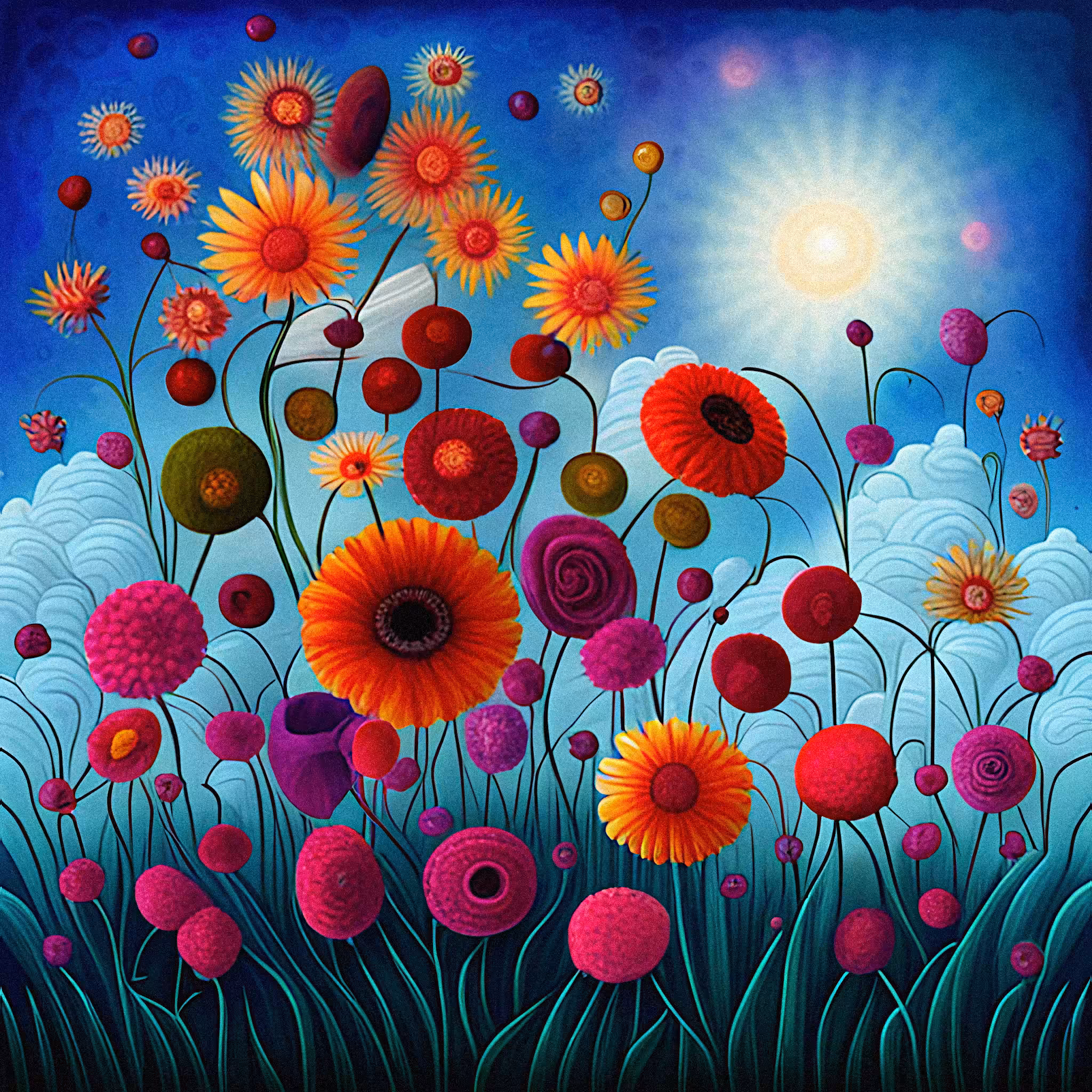 Serenity #115 - Flame-kissed blooms