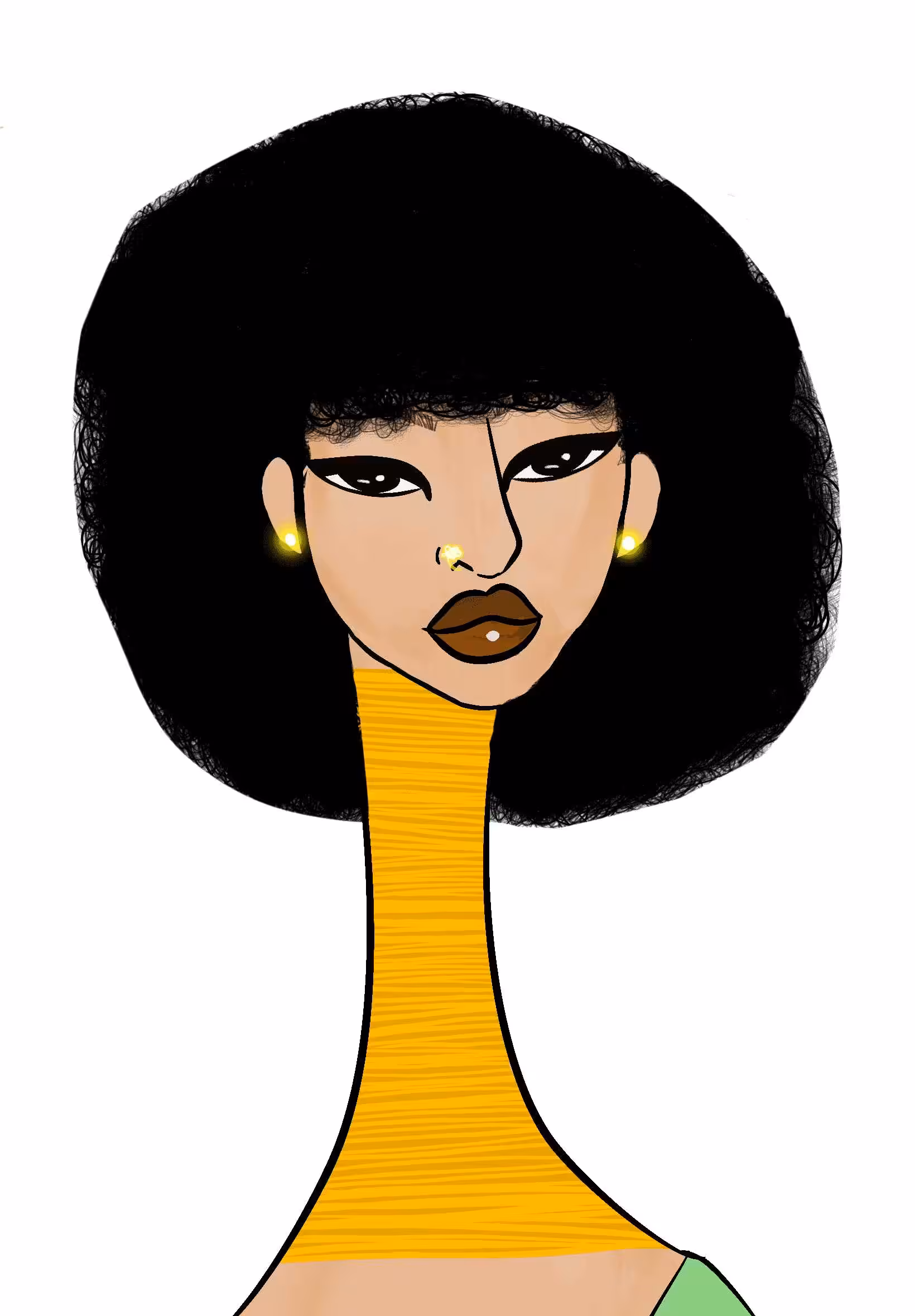 Long Neckie Ladies: Long Neckie Lady #2825