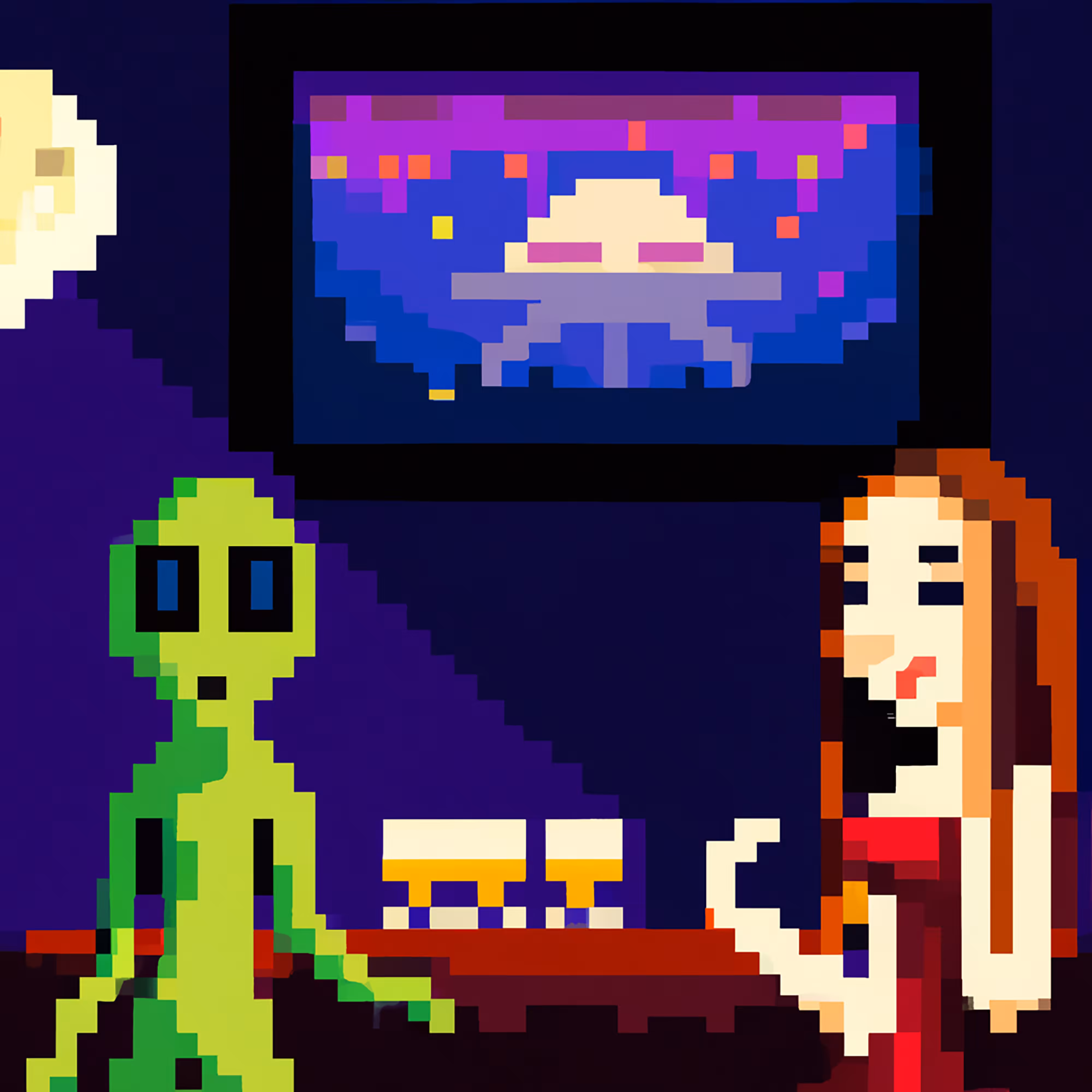 Mona Lisa Meets an Alien in a Bar #5
