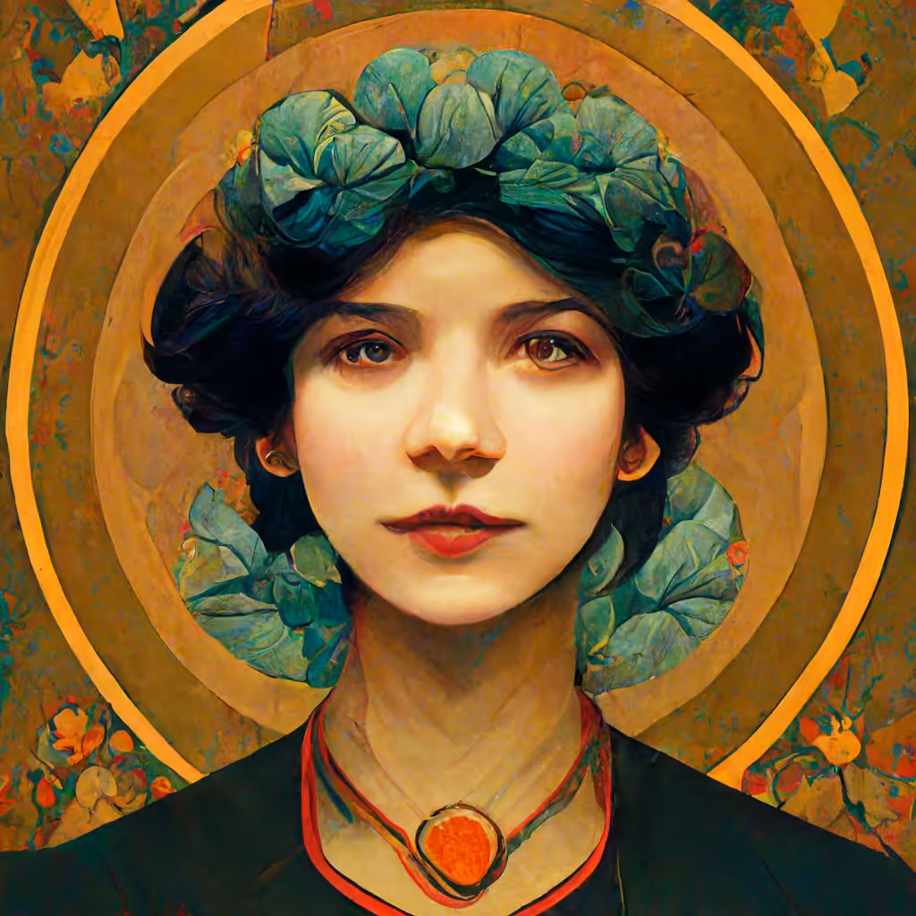 Catheryn Condon Art Nouveau Portrait