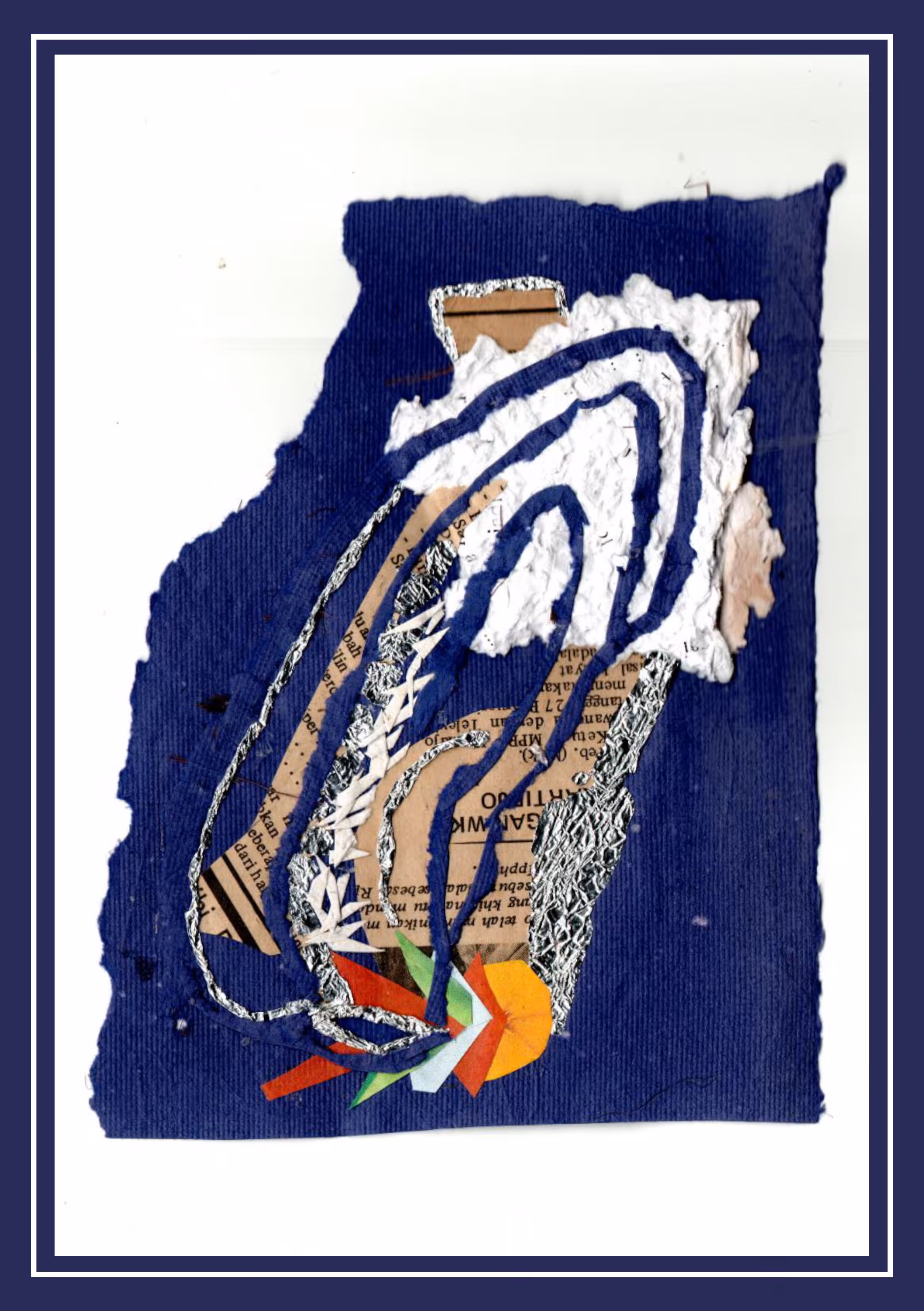 Silver and Blue #4 (Fiber Paper)