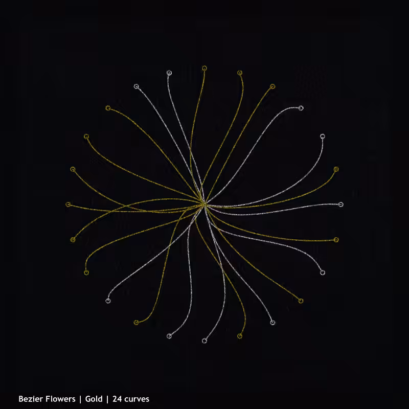 Bezier Flowers #4
