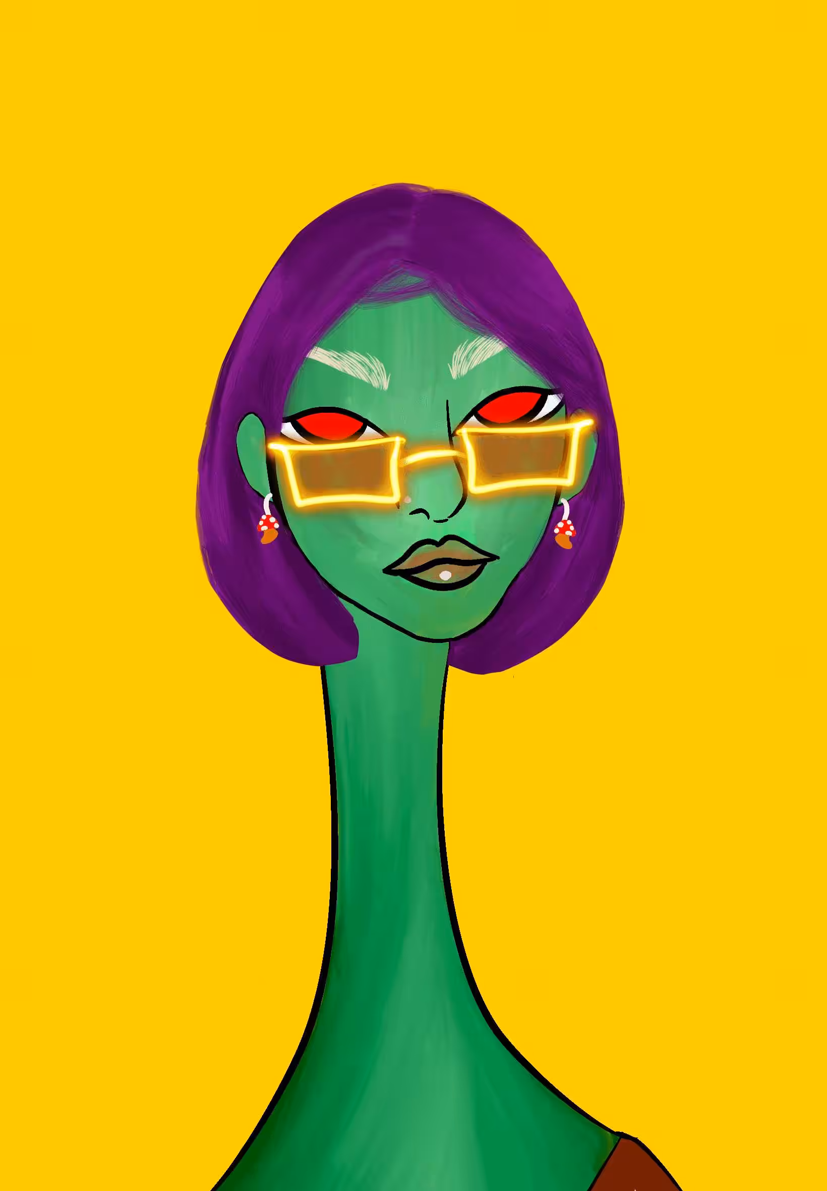 Long Neckie Lady #2368