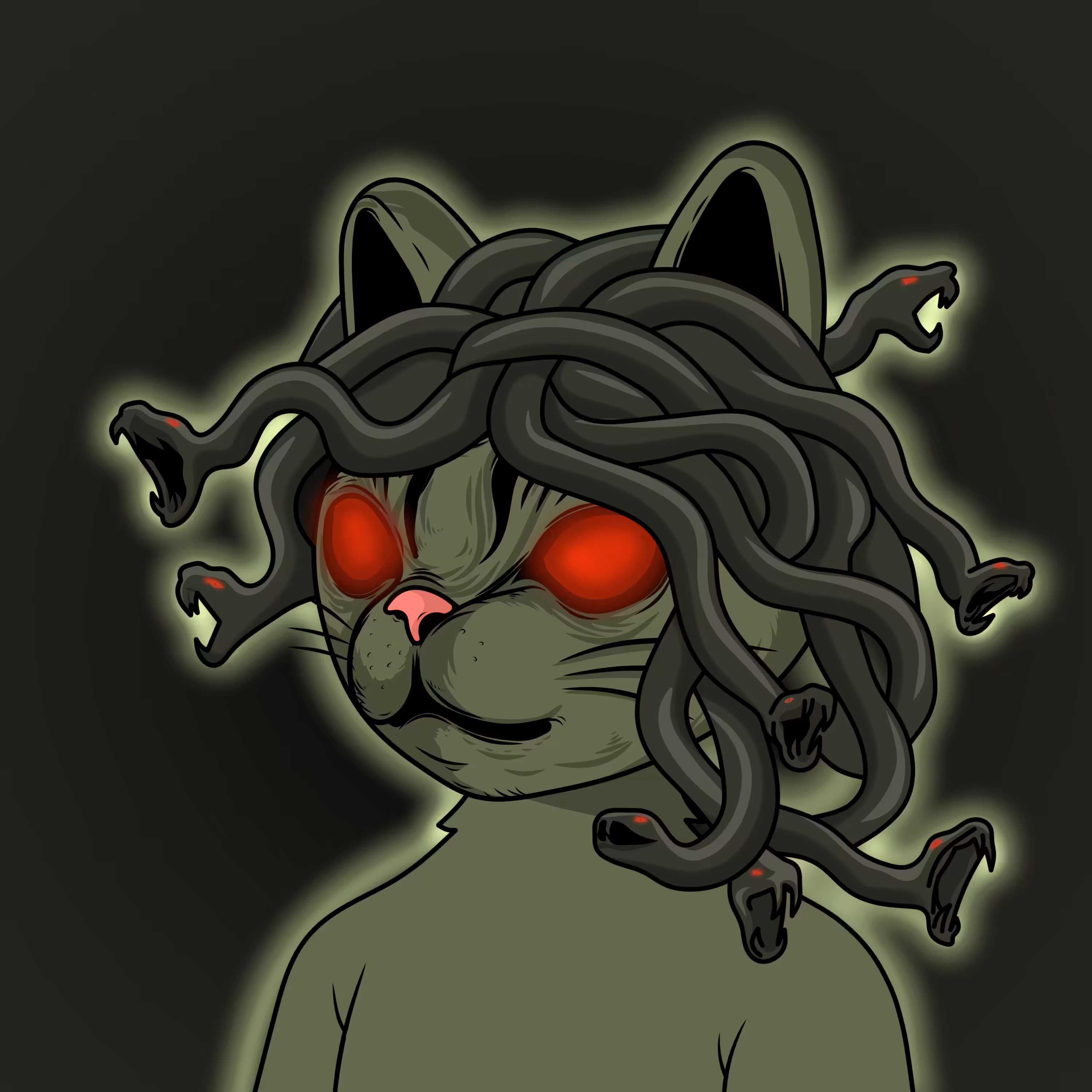Sangan Neko Snake Head