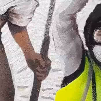 Pascal Boyart: Fresco 04 - #051/100 "Liberty leading the people 2019"