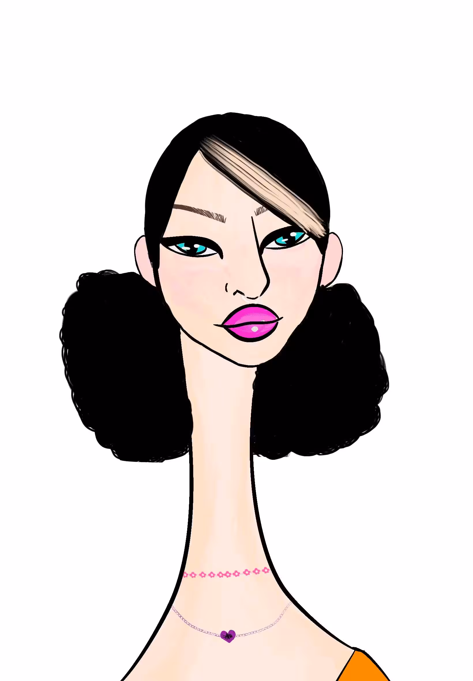 Long Neckie Ladies: Long Neckie Lady #1030