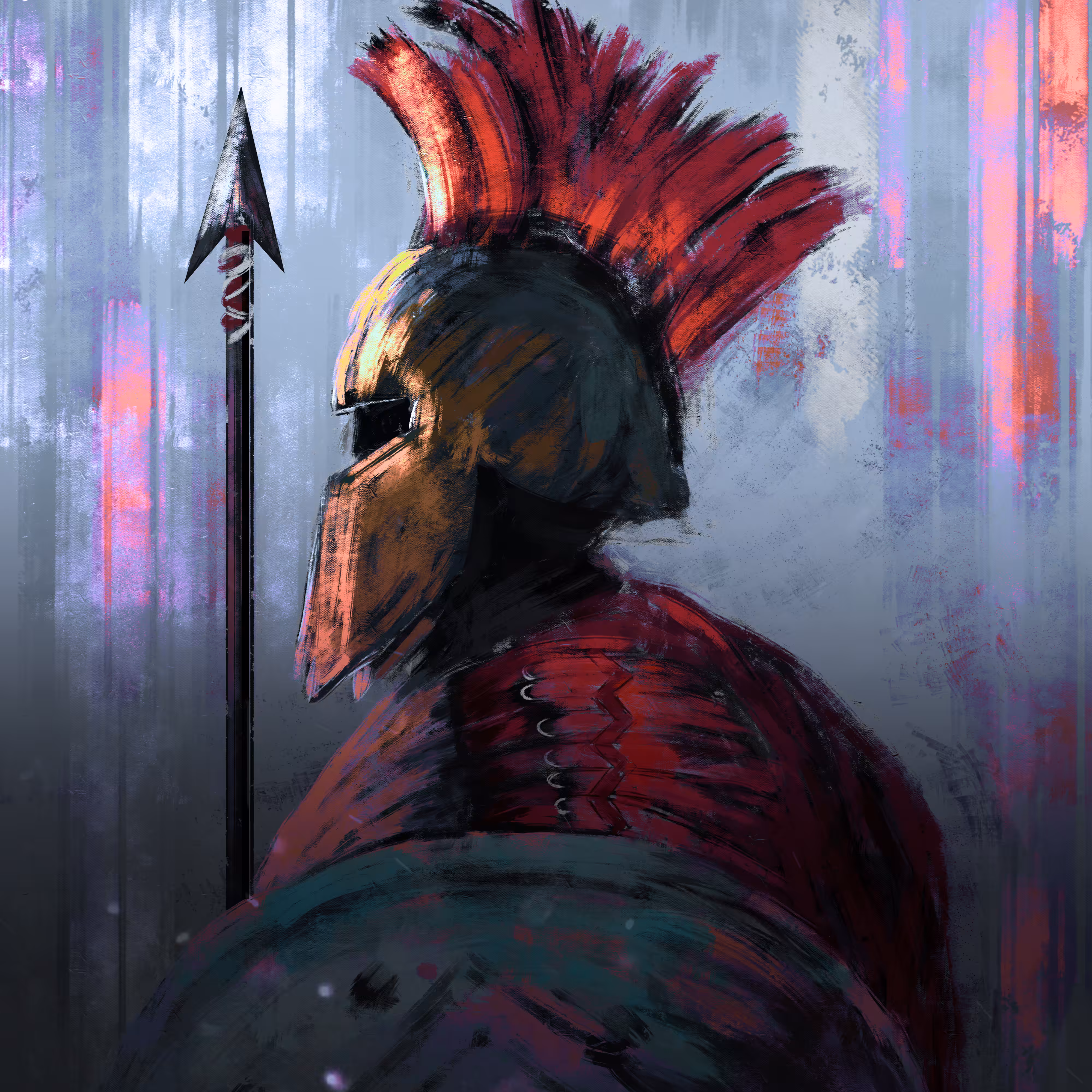 Spartan soldier #digitalpainting