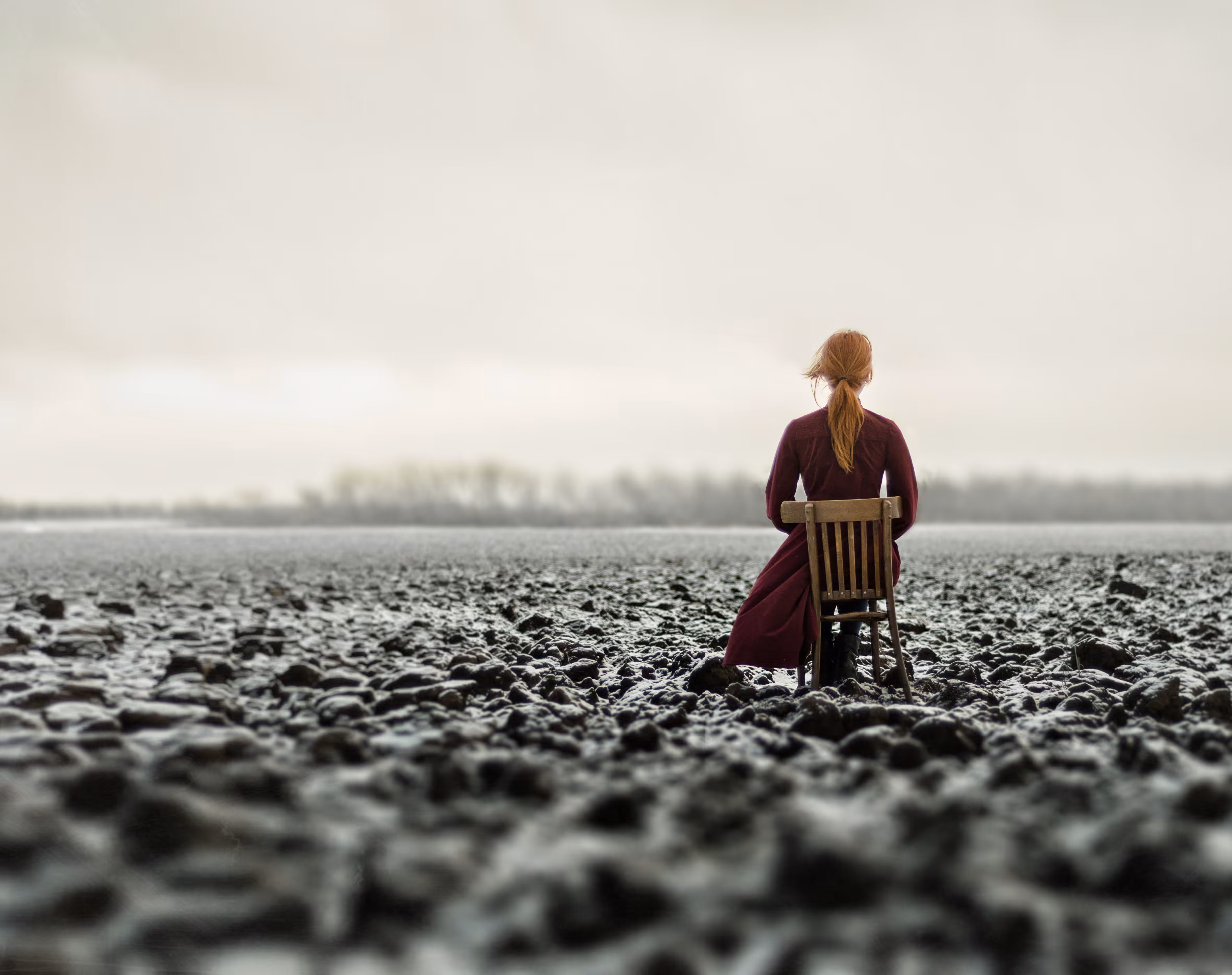 Woman In The Field. The Final 