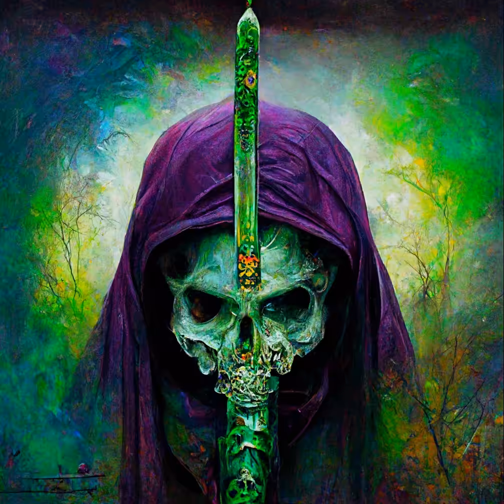 Grim Reaper Skull Sword