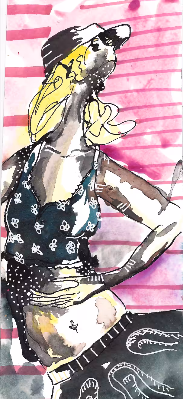 She dances