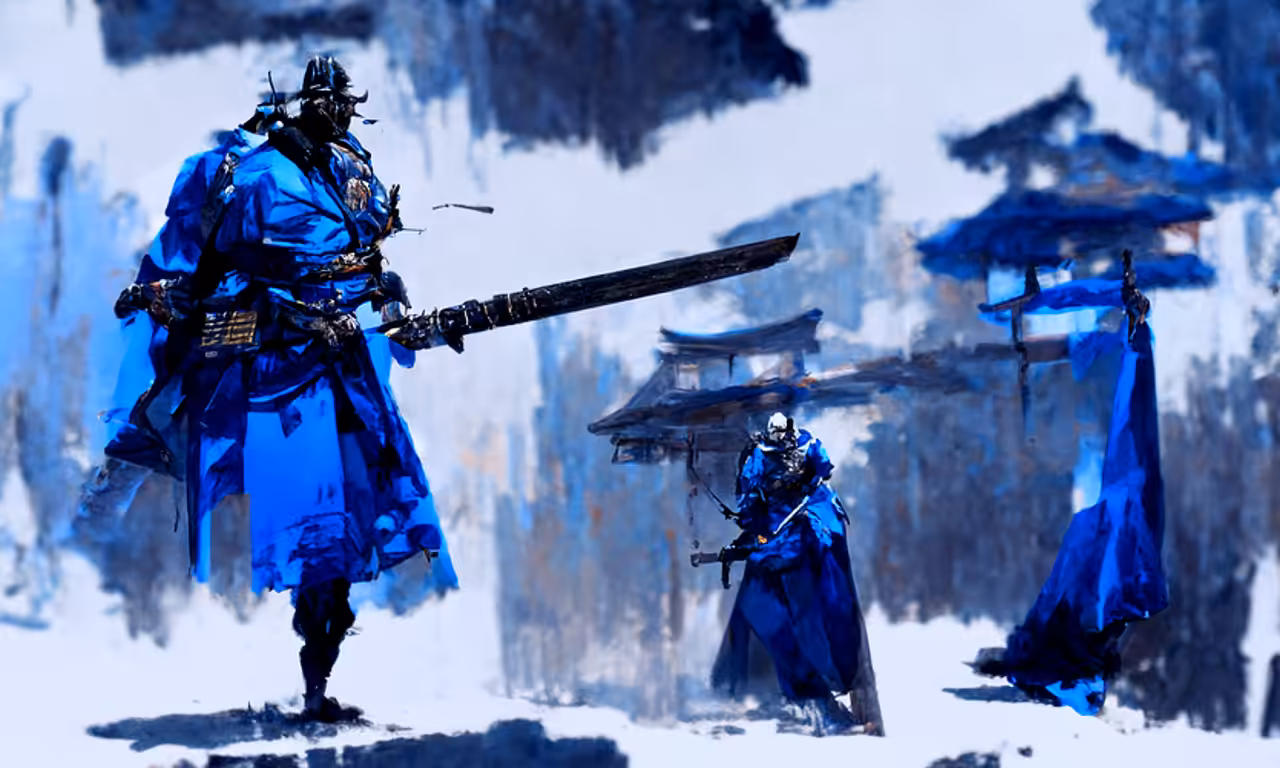 A Duel Between Two Samurai