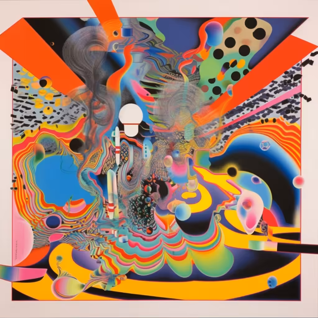 Surreal Chroma: Radiant Garden of Youth