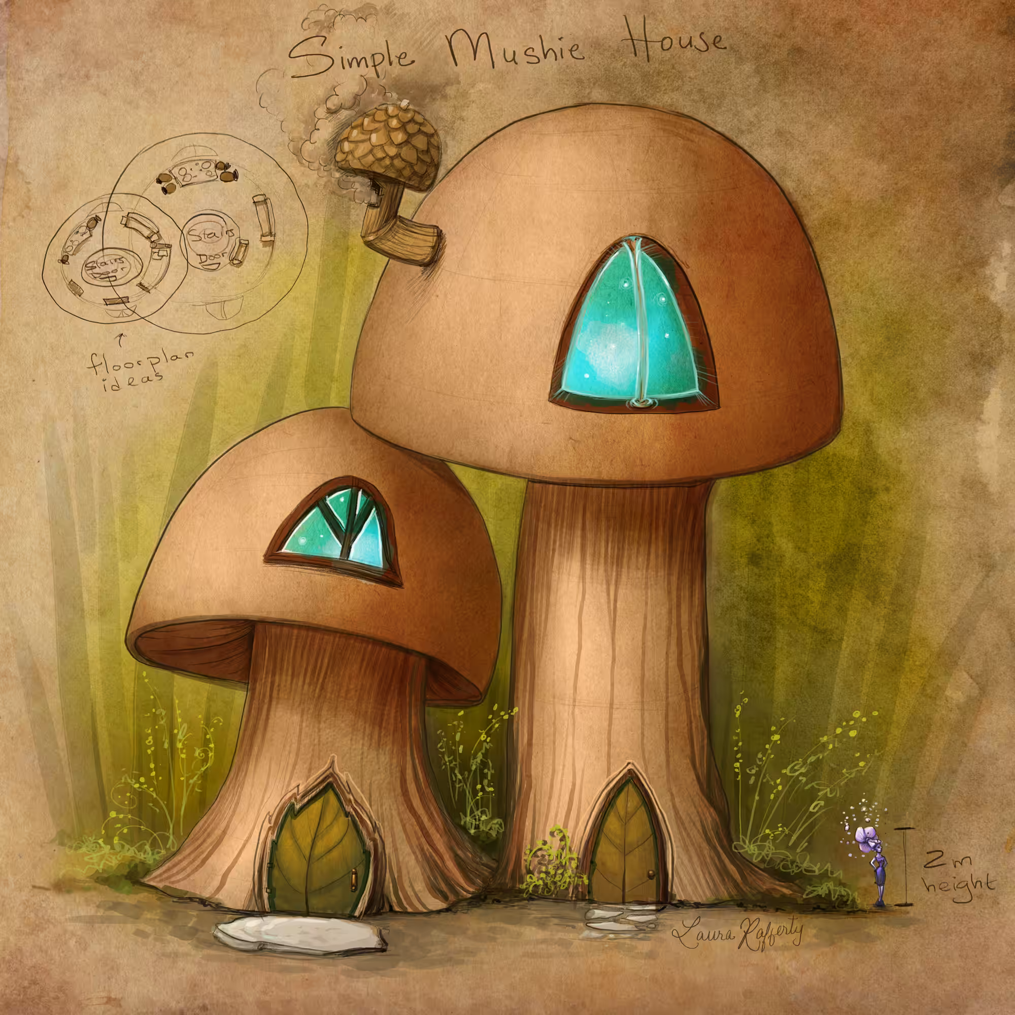 Aurallia #6: Simple Mushie House Concept Art