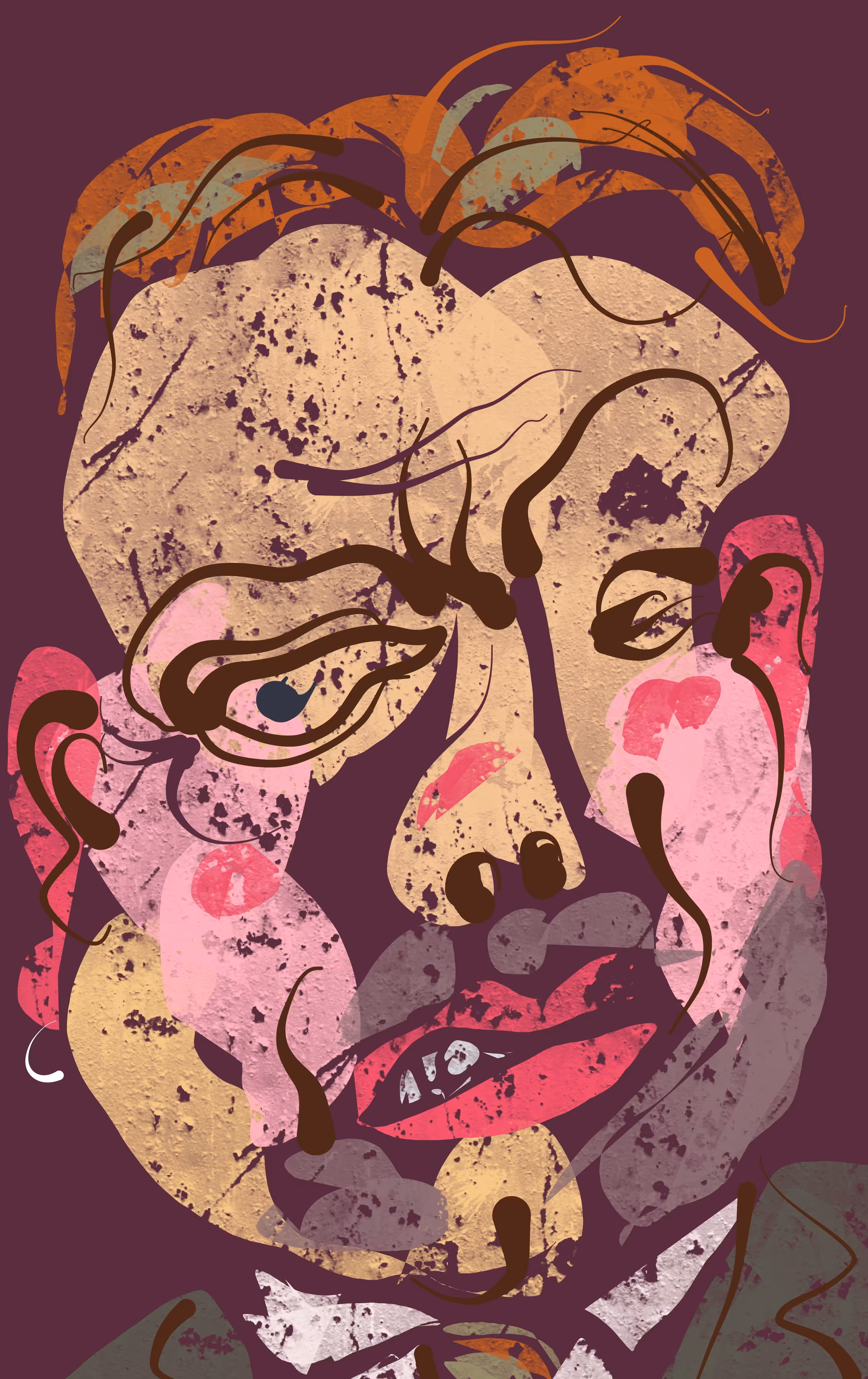 Angry hipster