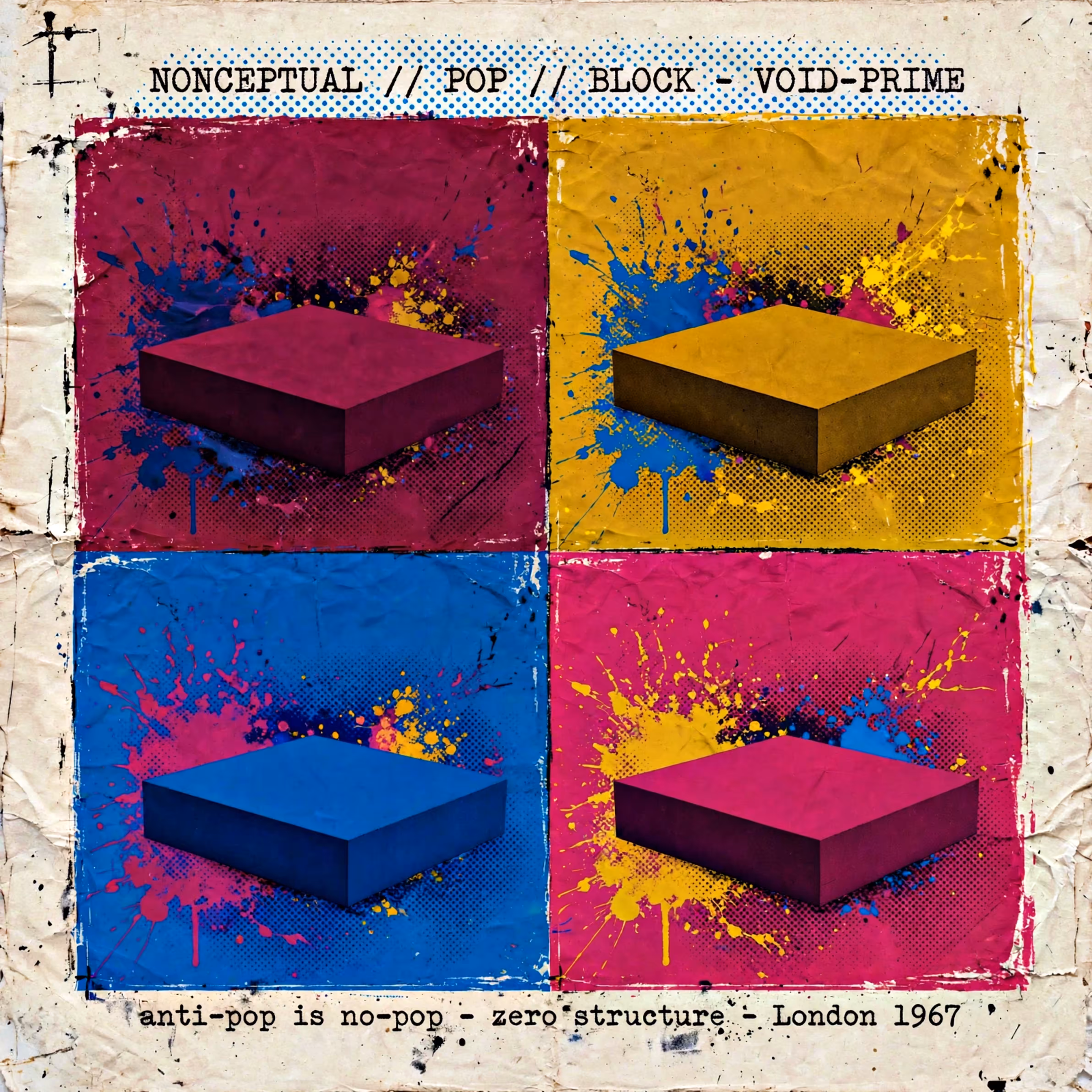Life Imitating AI: NONCEPTUAL // POP // BLOCK - VOID-PRIME - London, 1967