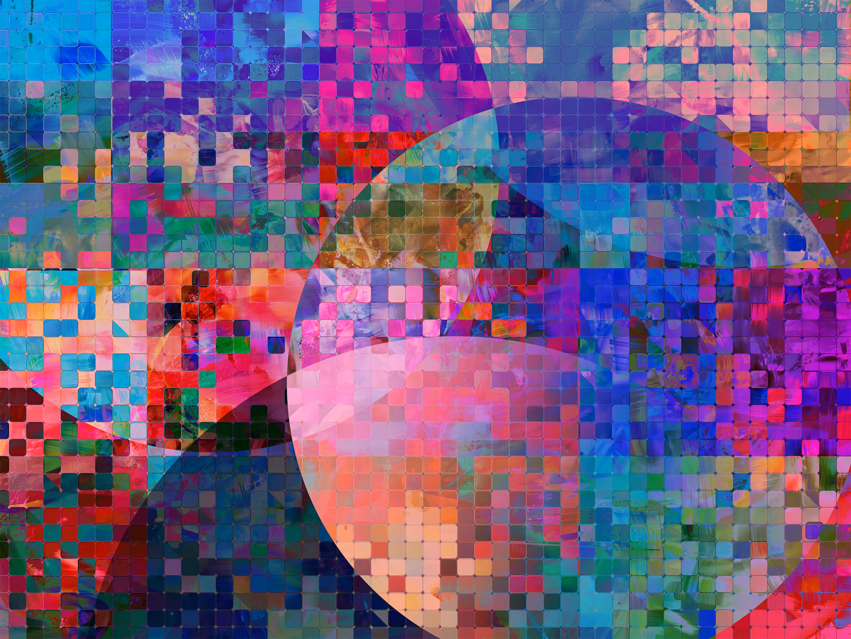 Harmonious Energy: Abstract Mosaic Number 3