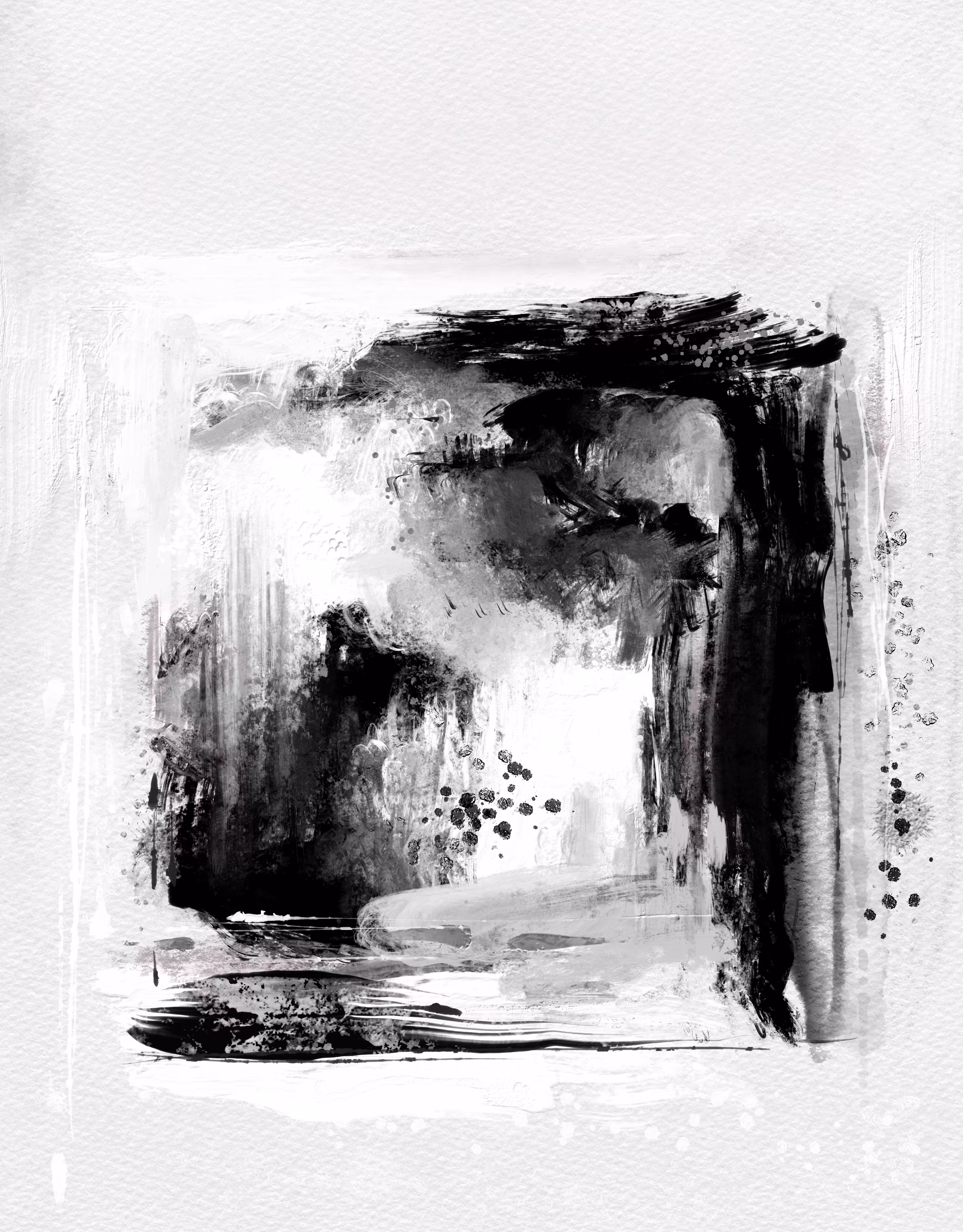 White and black collide