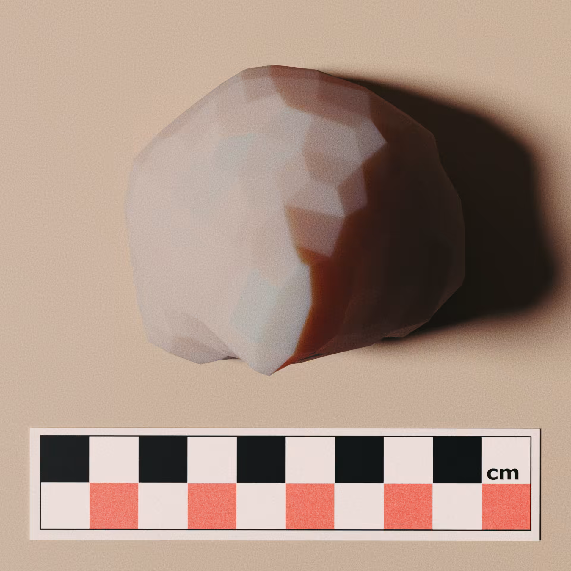 Artefact - a carved stone, top view