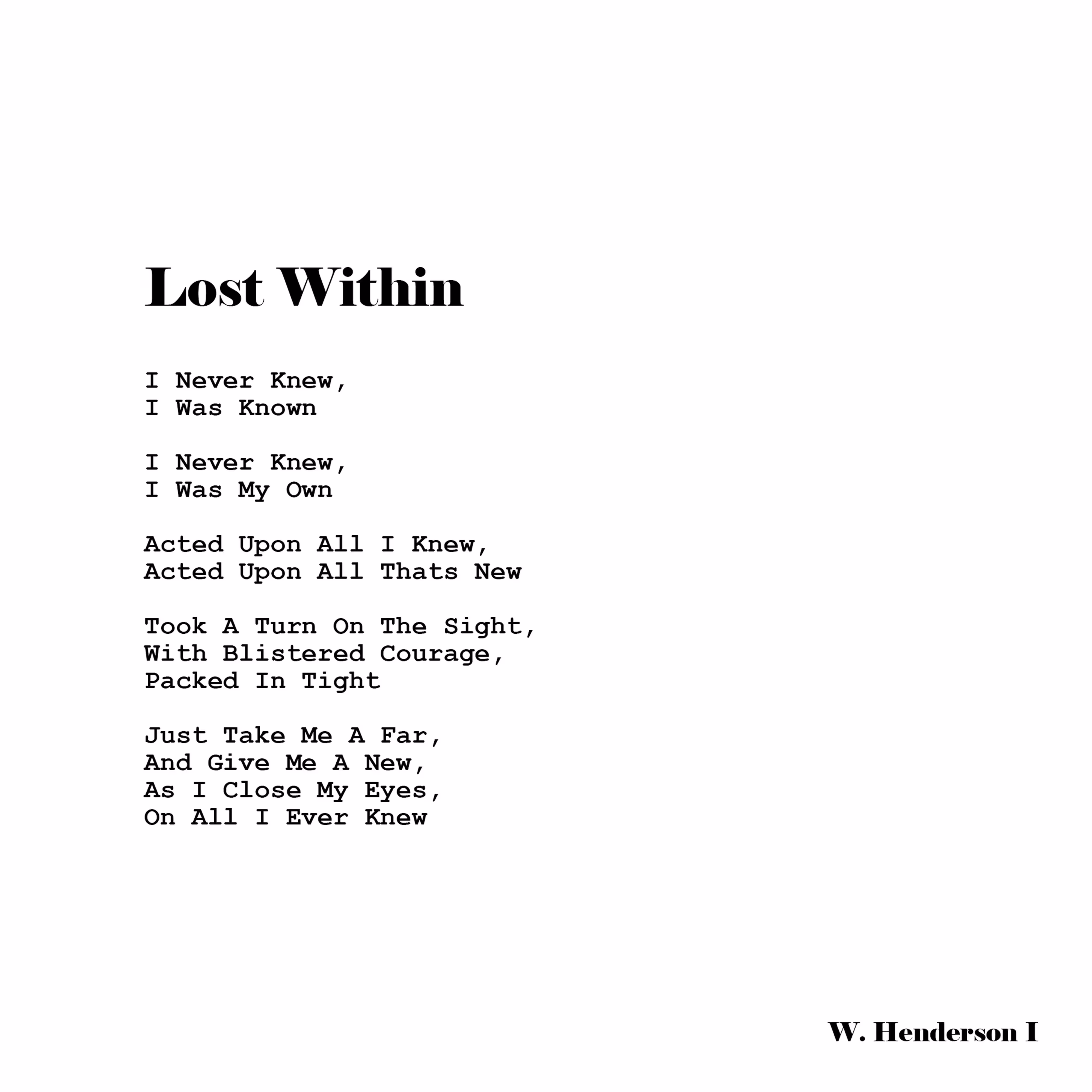 Lost Within