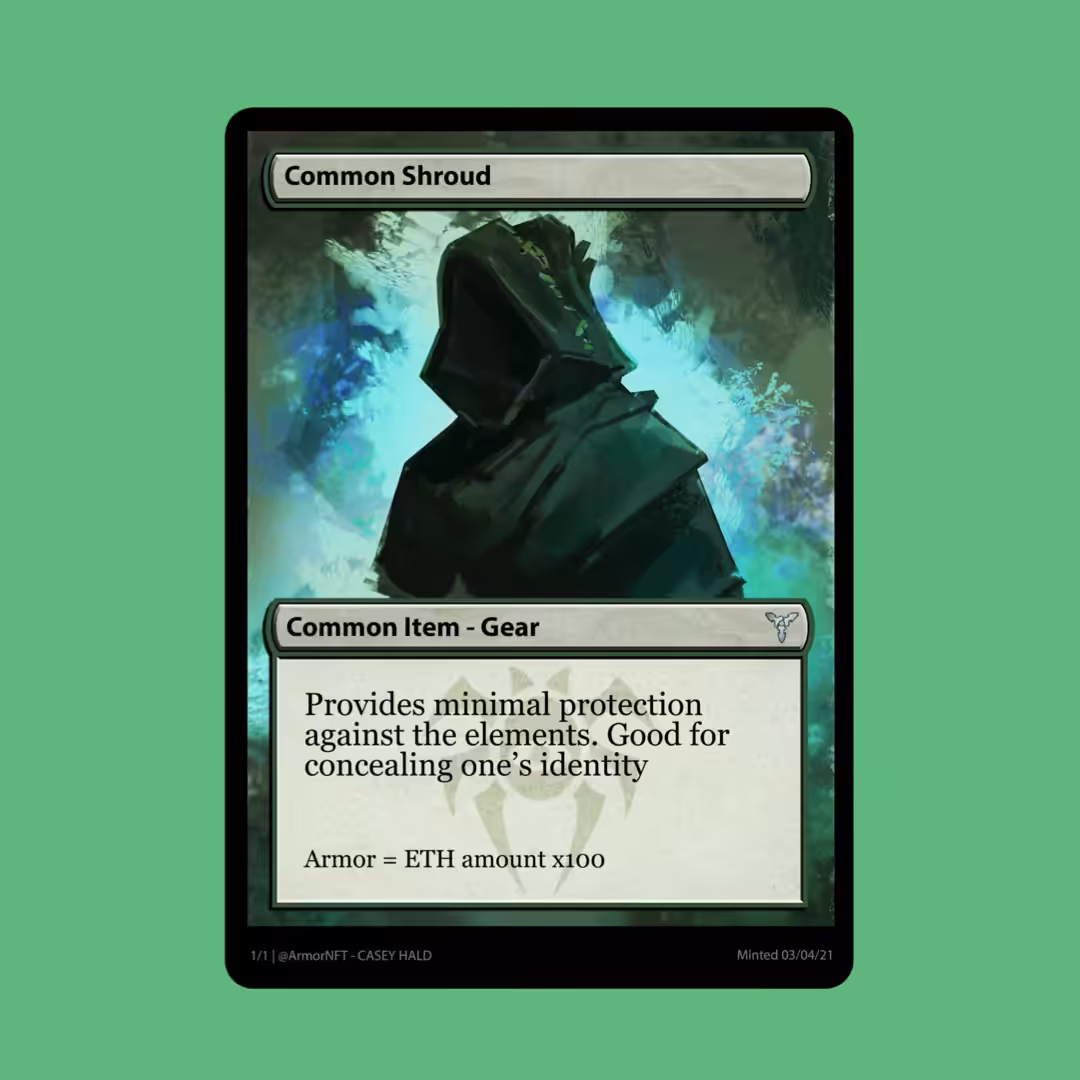 Common Item - Shroud - Collector Card