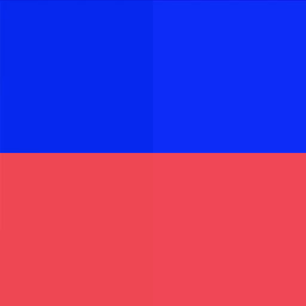 Proof of Work 2x2 Red Blue Random Pressure