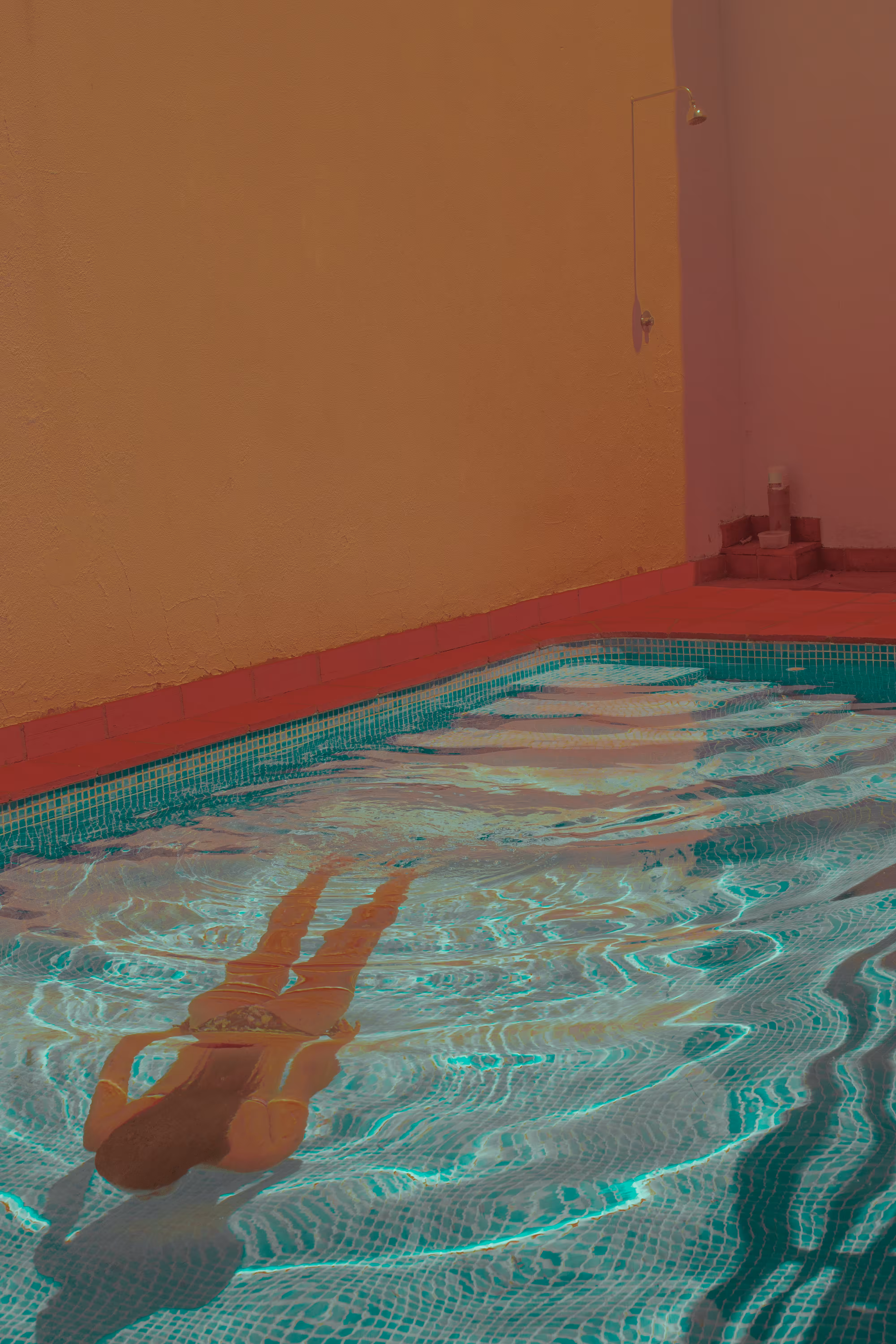 Marta in the pool