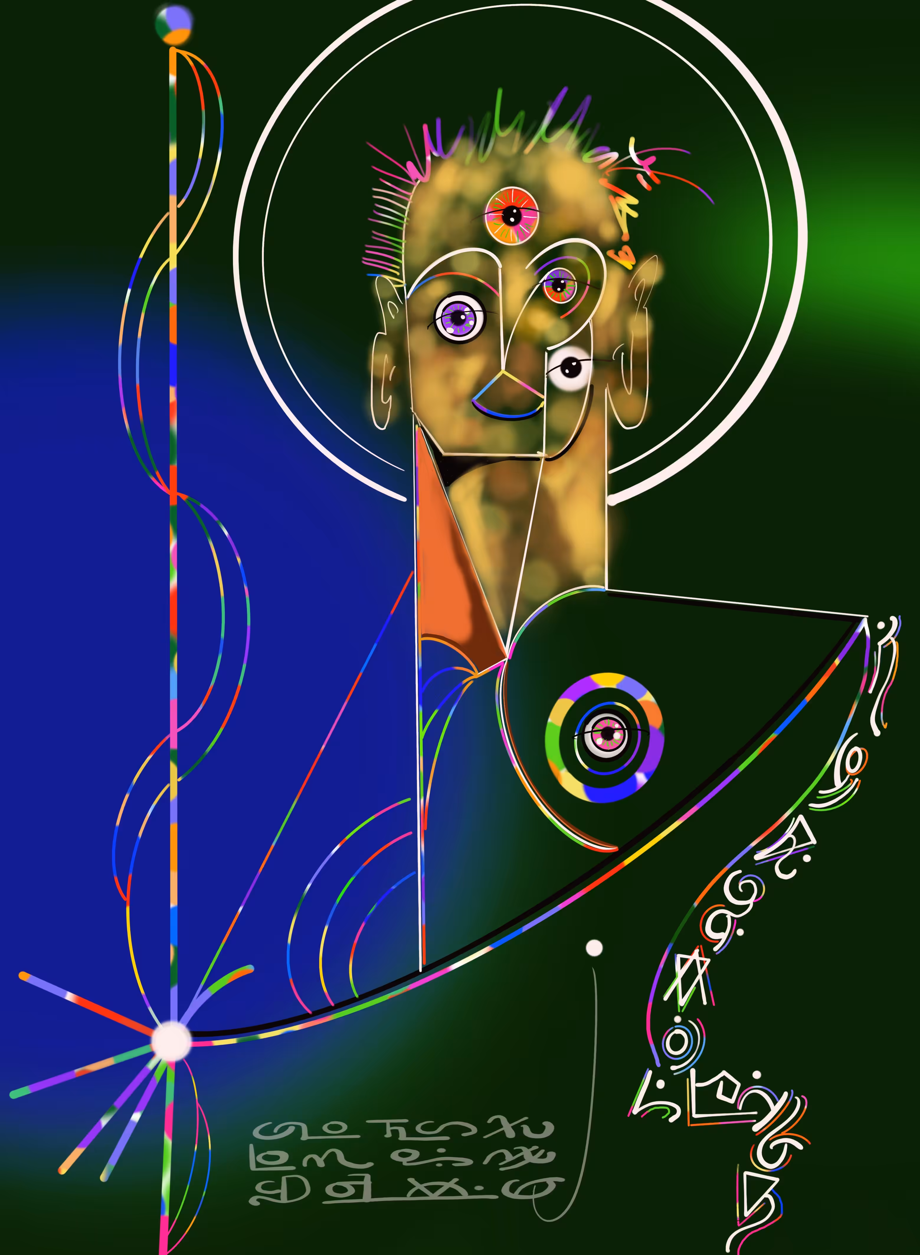 Bodhisattva Wenshu with the Great and Broad Wisdom Sword