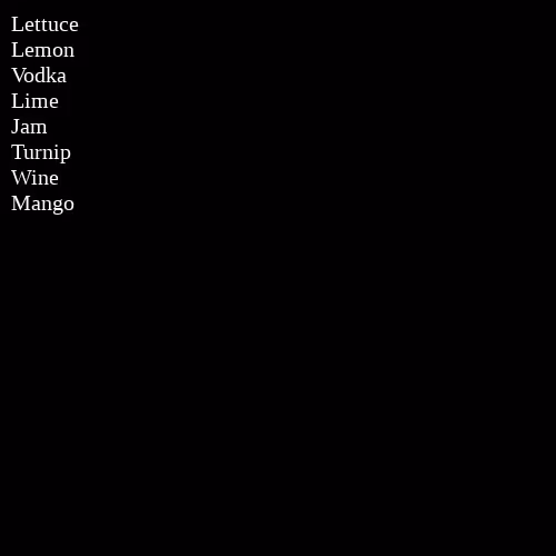 Grocery List #118